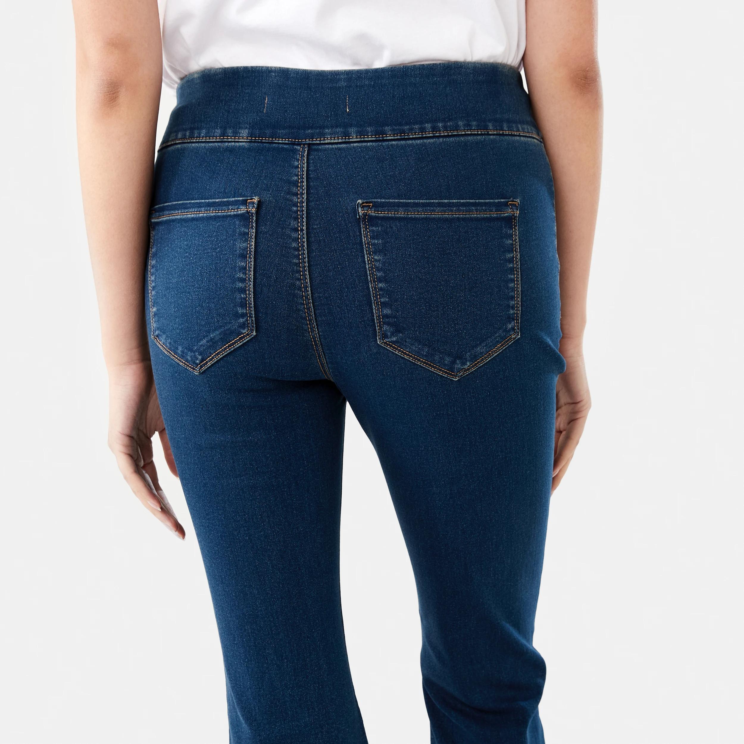 7 Flare Denim Jeggings DARK WASH, 7 of 8