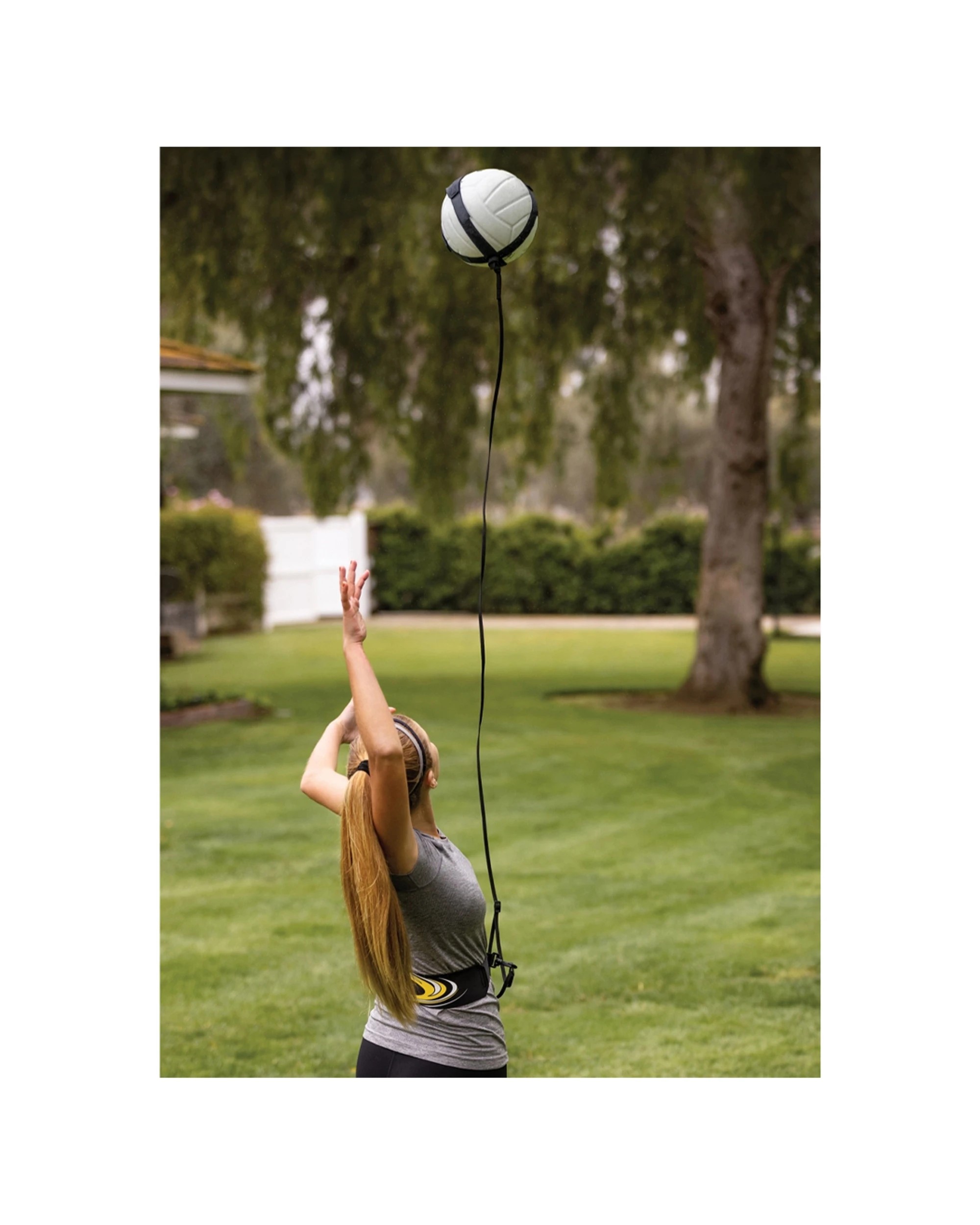 3 Sklz Hit N Serve Volleyball Trainer Adjustable Neoprene Sleeve Elastic Cord - Multi, 3 of 4