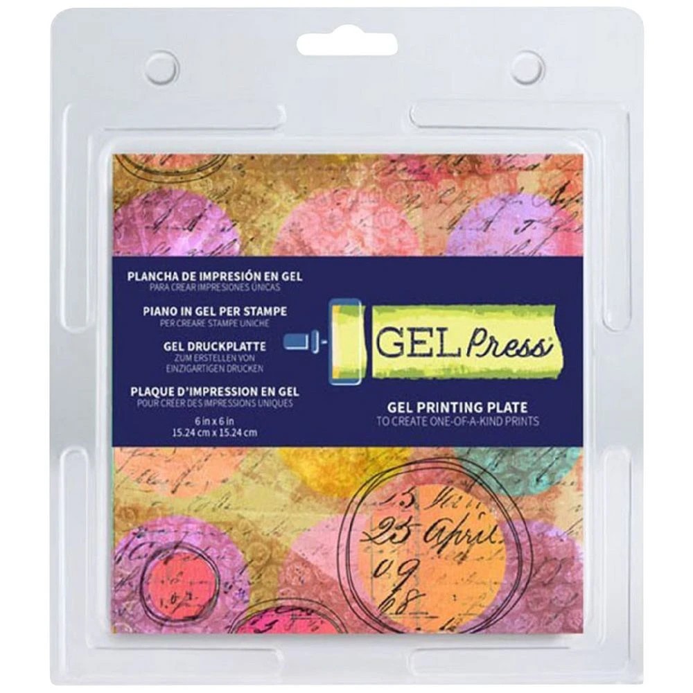 1 Gel Press Gel Printing Plate 6 x 6", 1 of 1