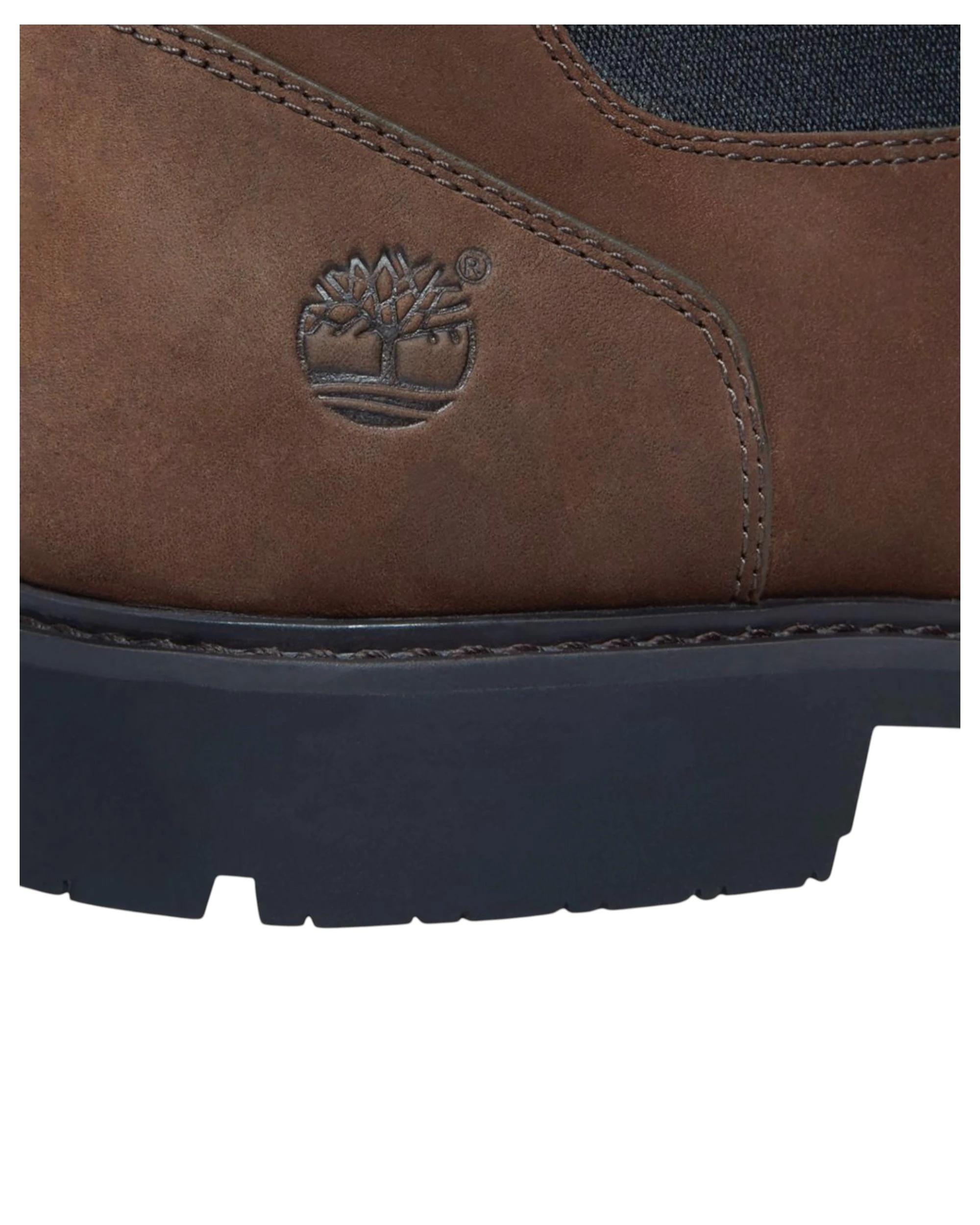 4 Timberland Mens Mid Chelsea Redwood Falls Ankle Boots BROWN, 4 of 5