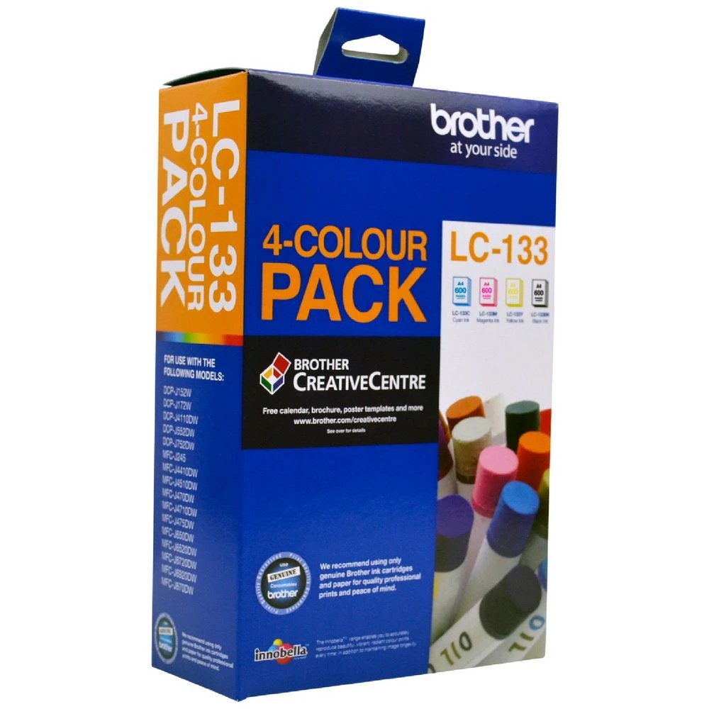 3 Brother LC 133 Ink Cartridges 4 Colour Value Pack, 3 of 7