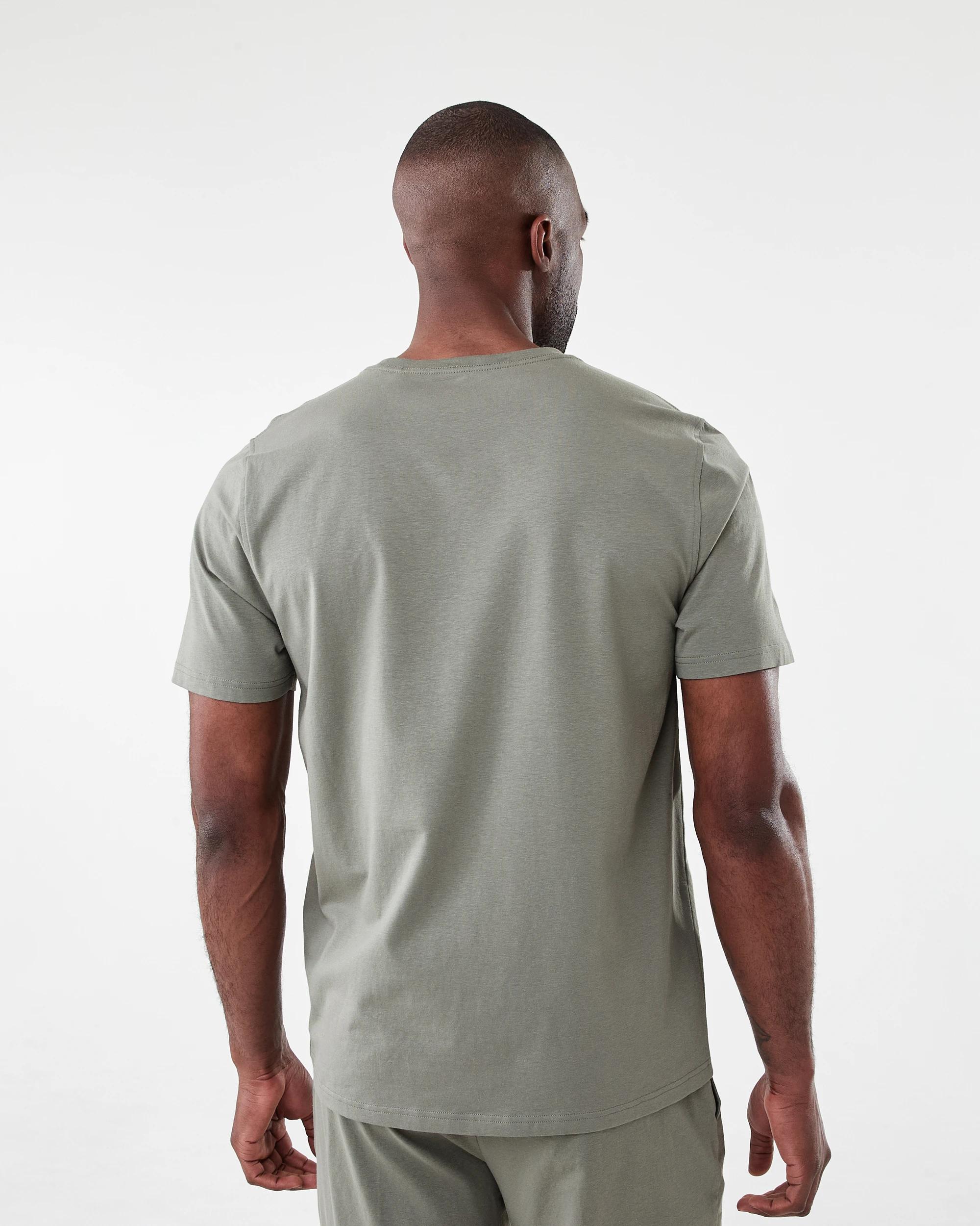 3 Cotton Elastane Sleep Top Grn Moss, 3 of 6