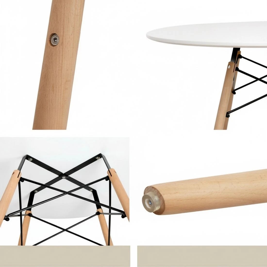 4 1 Artiss Dining Table and 4 Chairs Set DSW - Multi, 4 of 5