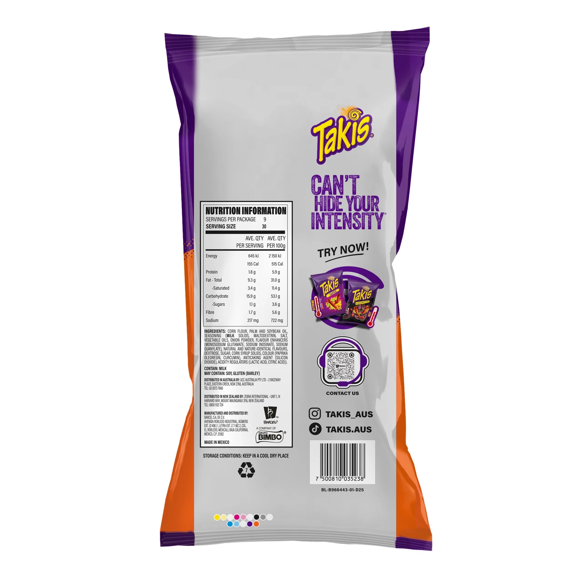2 Takis Chips Intense Nachos 280g, 2 of 2