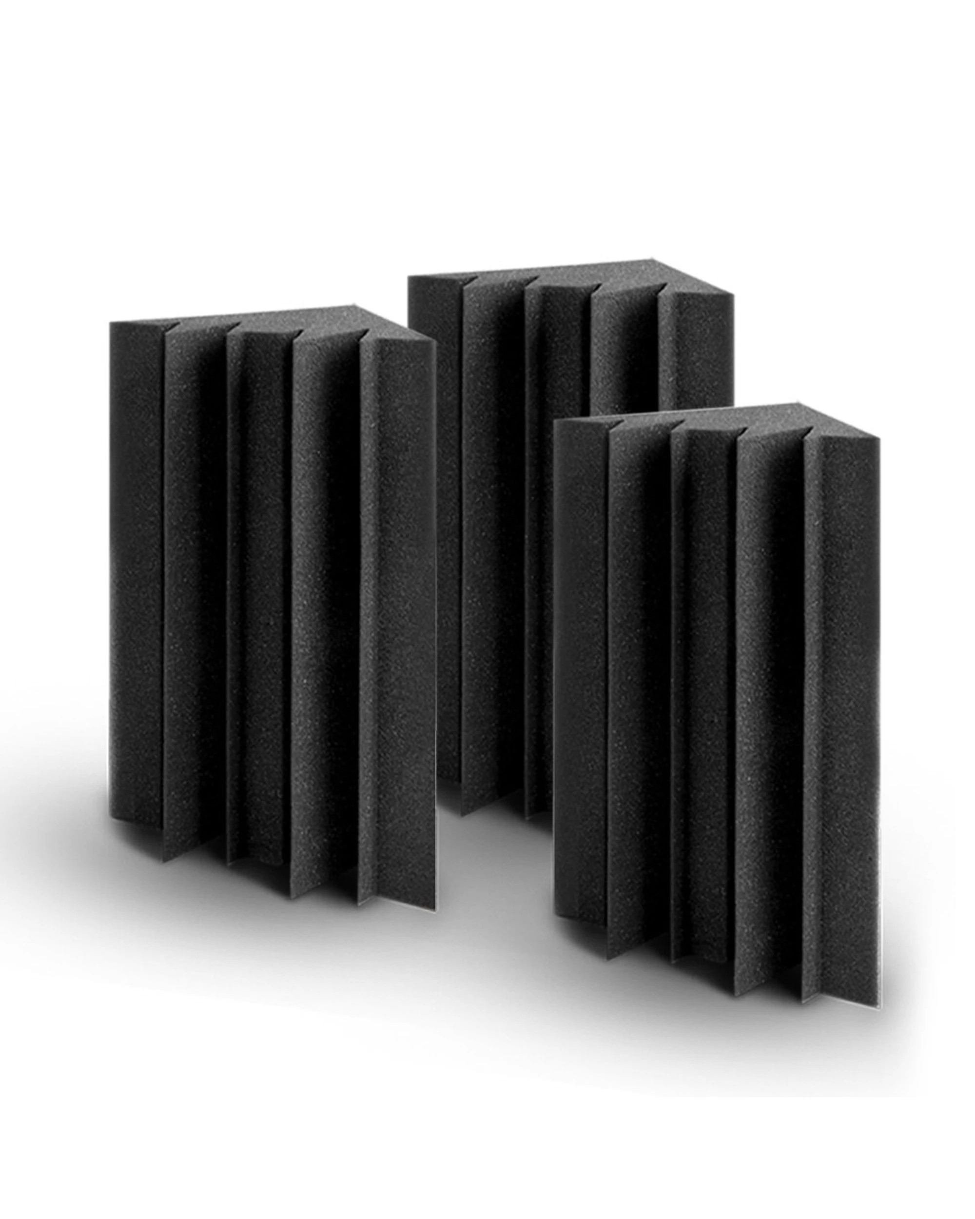 1 Alpha Acoustic Foam 20pcs Corner Bass Trap Sound Absorption Proofing Treatment - Black, 1 of 6