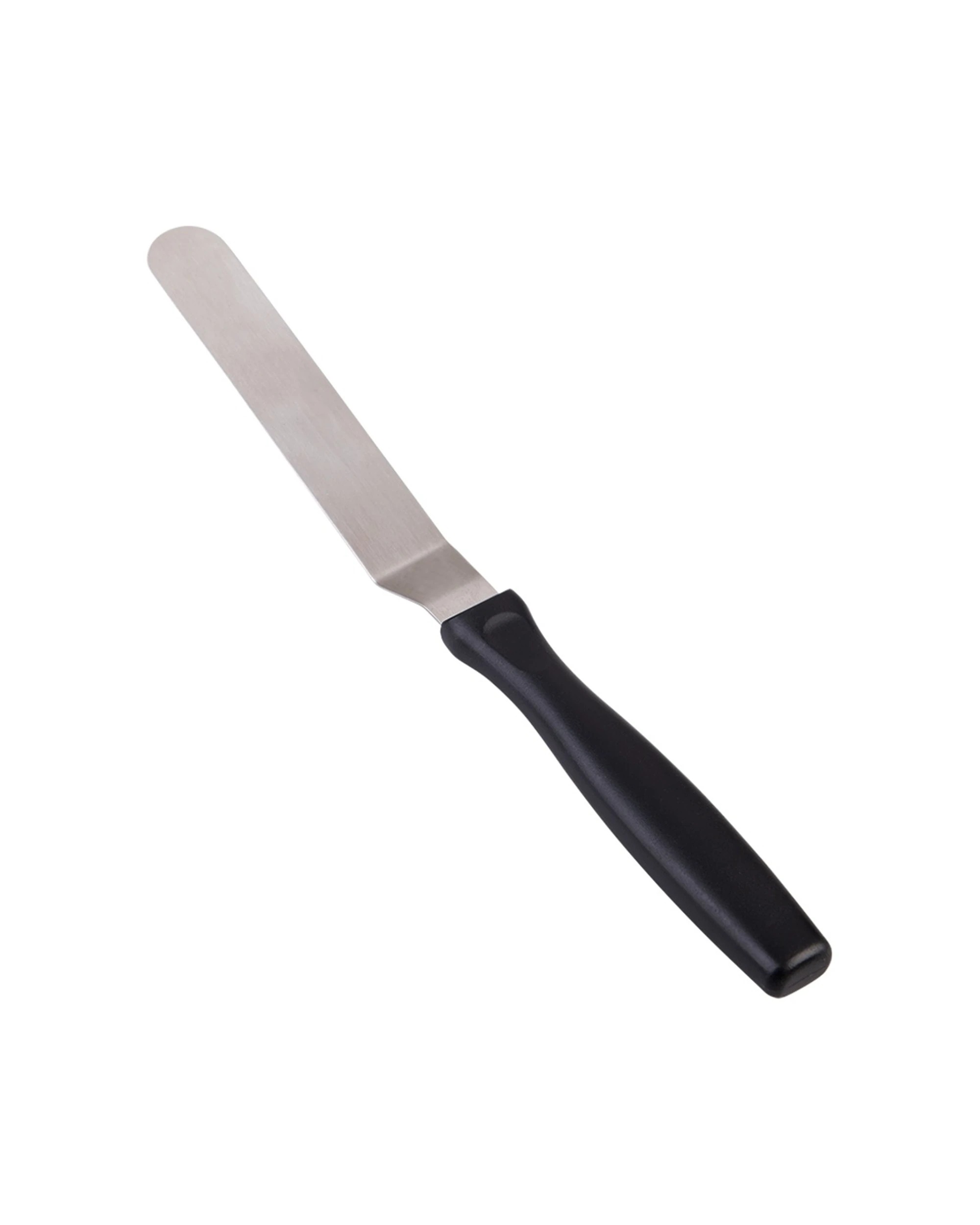 5 Appetito Stainless Steel Offset Icing Spatula With Ergonomic Handle 12cm - Black, 5 of 7