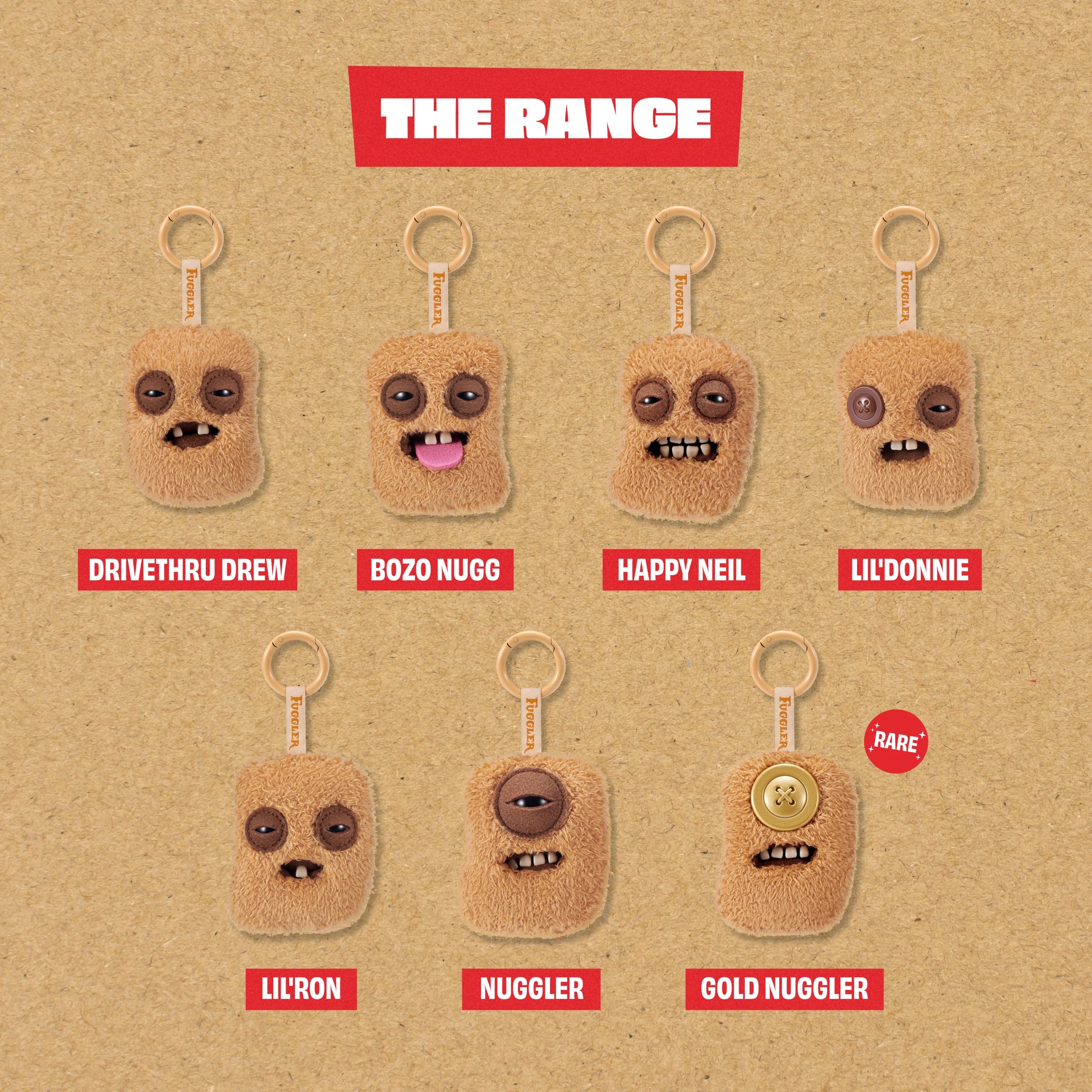 7 9cm ZURU Fuggler Fugg Nuggets Plush Bag Charms - Assorted, 7 of 10