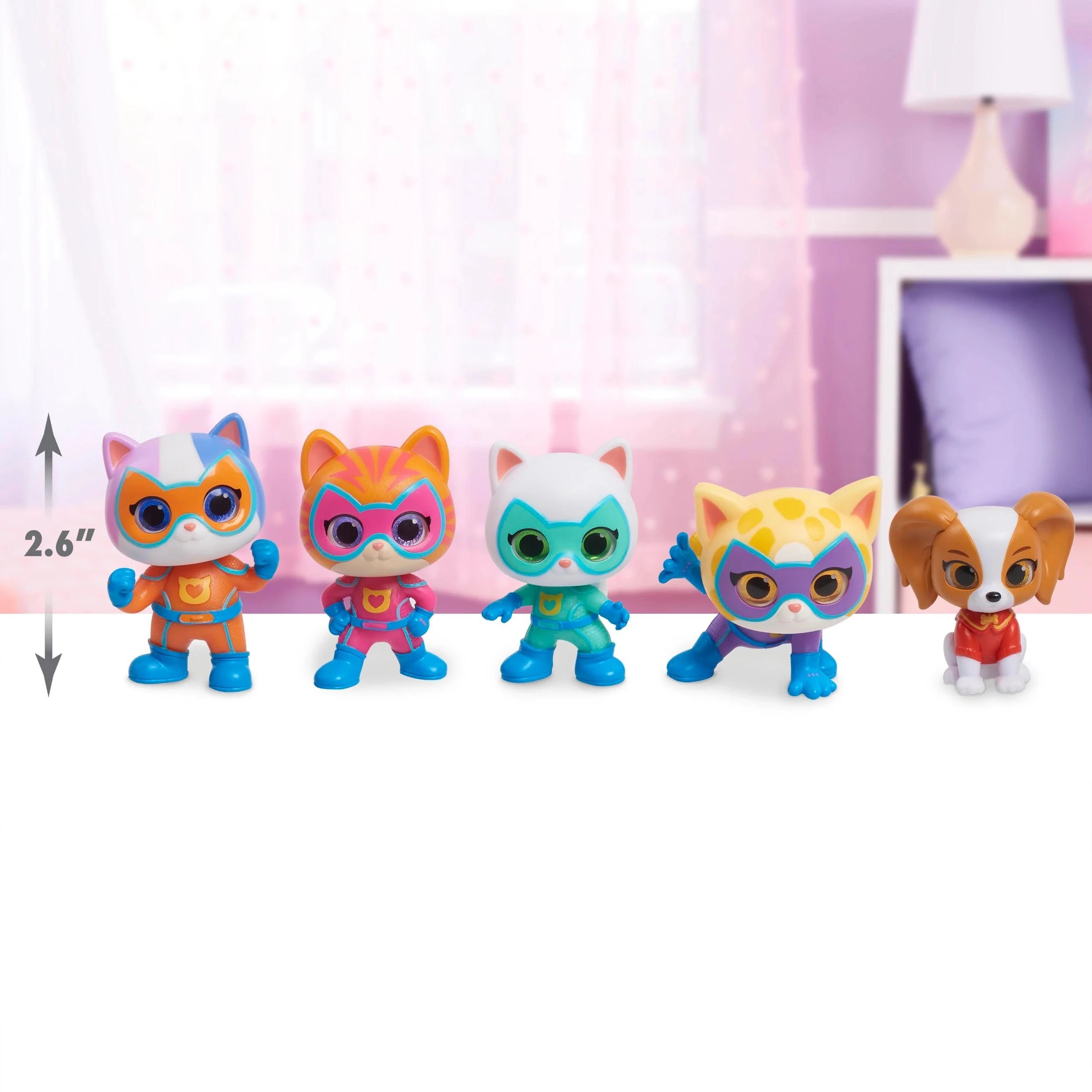 4 Superkitties Collectible Hero Squad Figure - Multi, 4 of 4