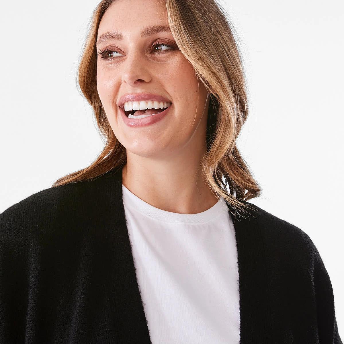 4 Balloon Sleeve Cardigan Black, 4 of 6