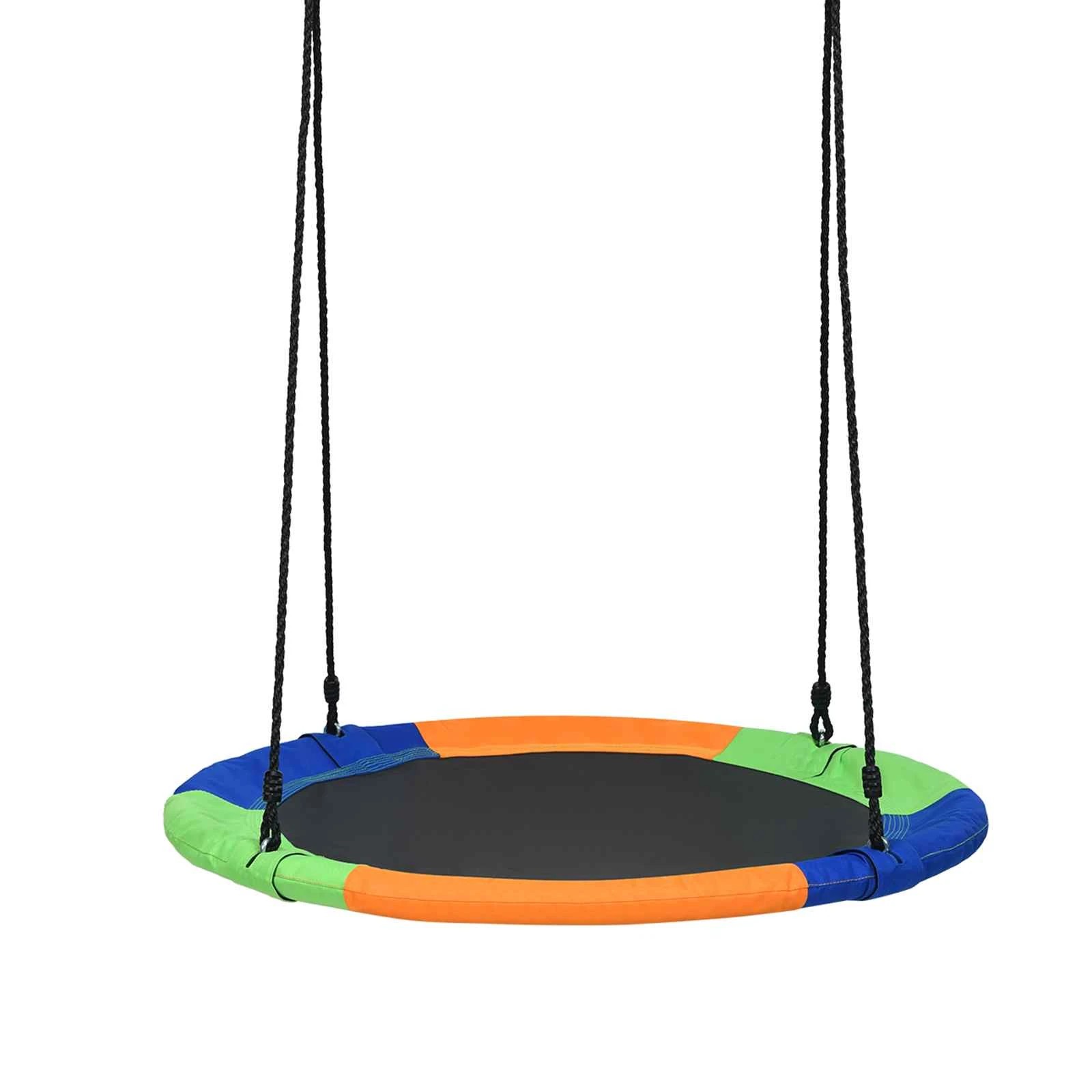 1 Costway 100cm Flying Saucer Tree Swing Waterproof 600D Oxford Fabric Metal Frame - Multi, 1 of 3