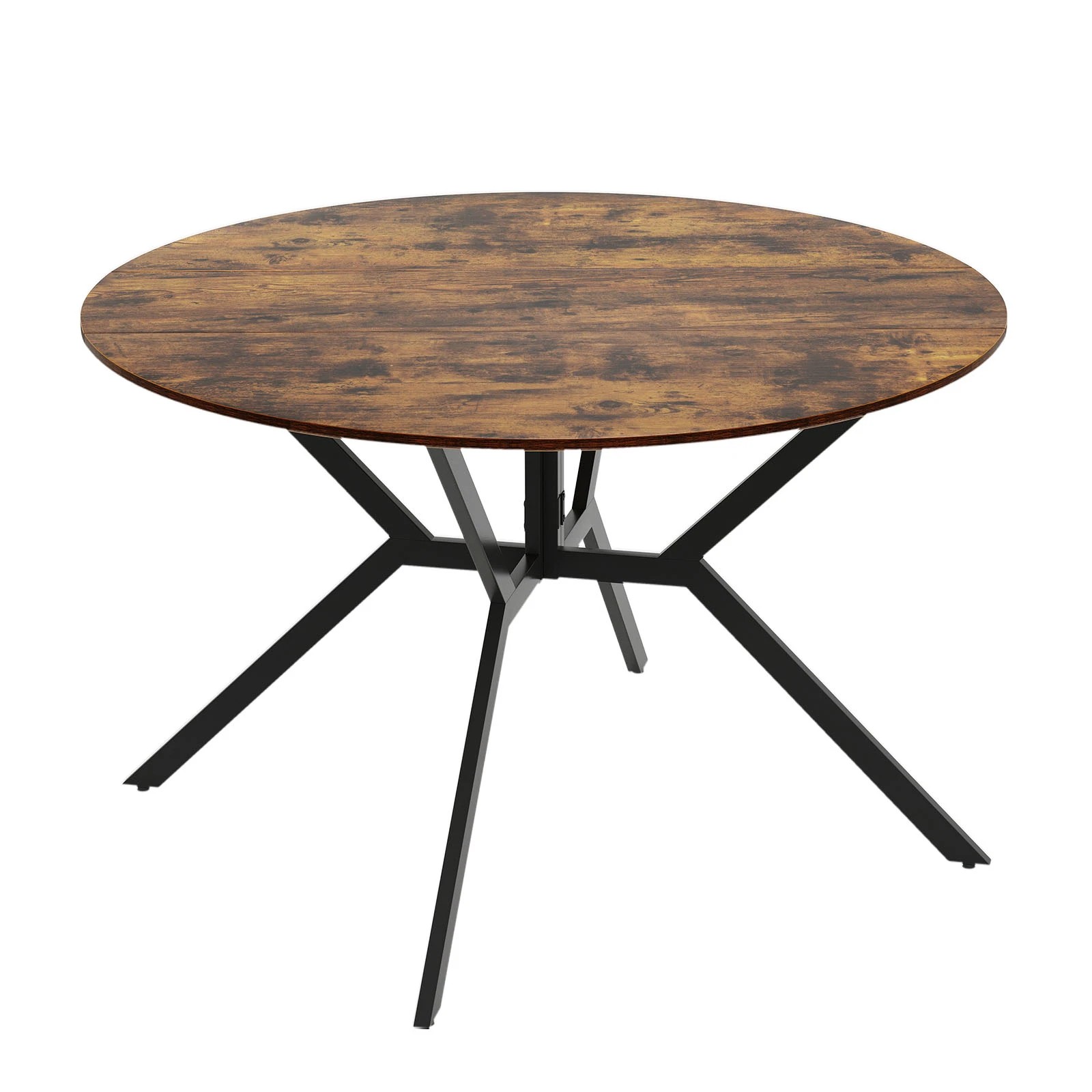 1 Costway Folding Dining Table Extendable Round Kitchen Coffee Table, 1 of 4