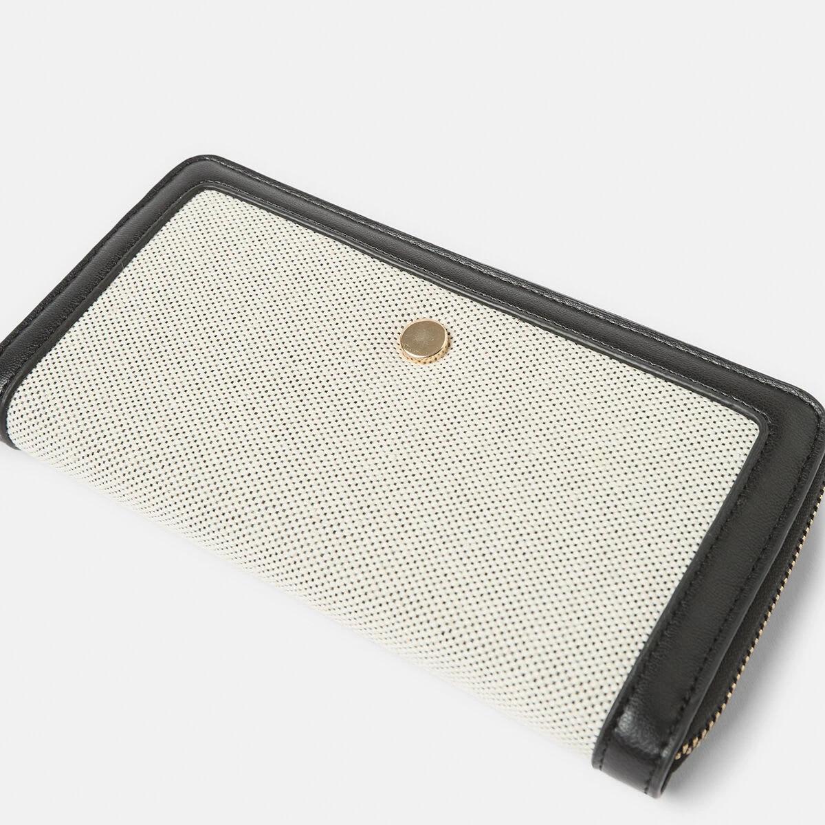 3 Contrast Large Purse Grey, 3 of 5