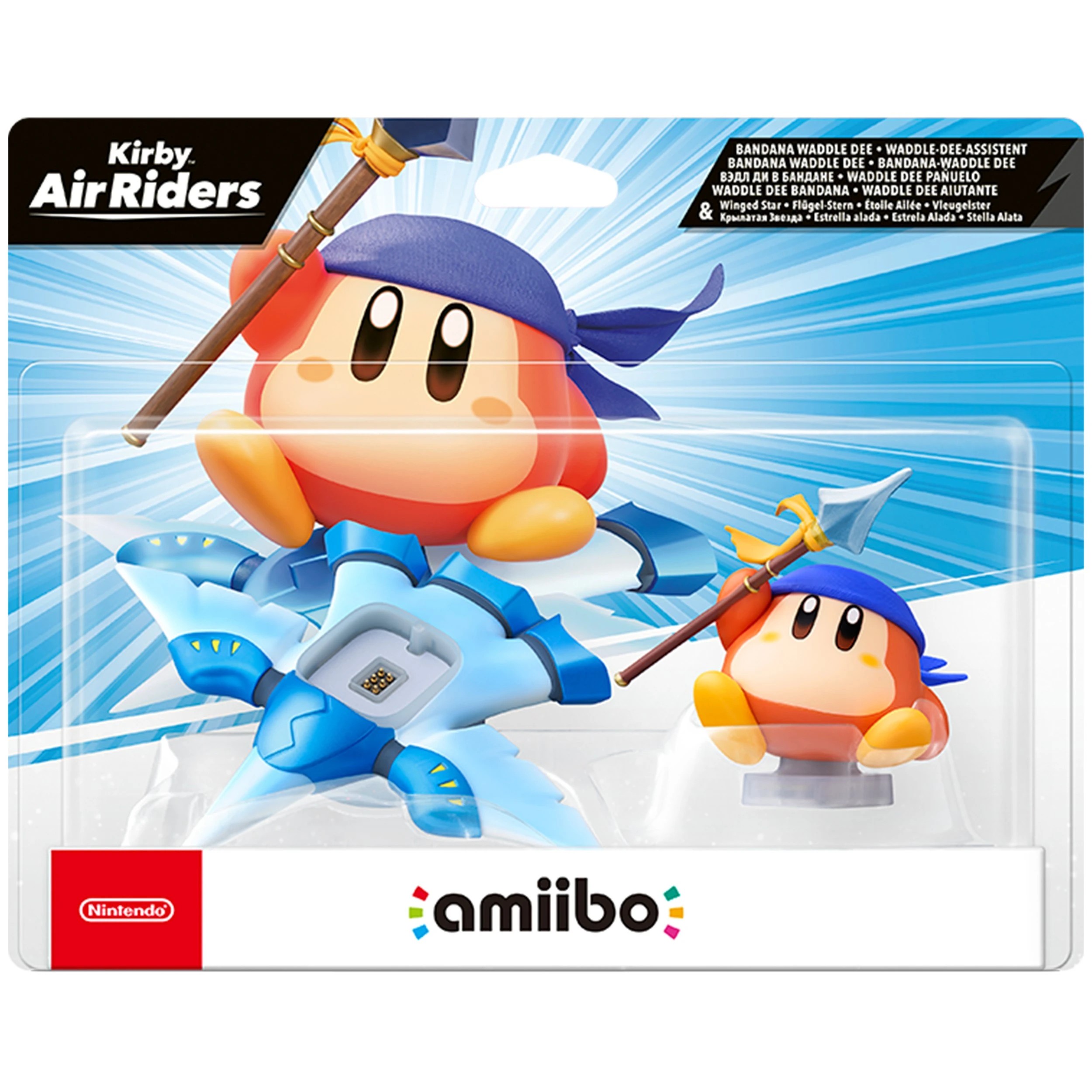 2 Nintendo Bandana Waddle Dee & Winged Star amiibo (Kirby Air Riders) - Multi, 2 of 2