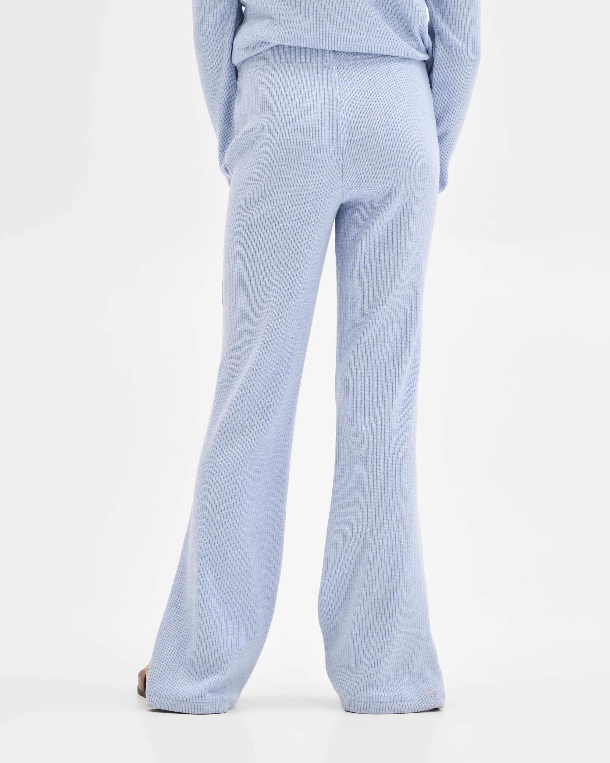5 Target Kids Lurex Rib Knit Flare Pants BLUE, 5 of 7