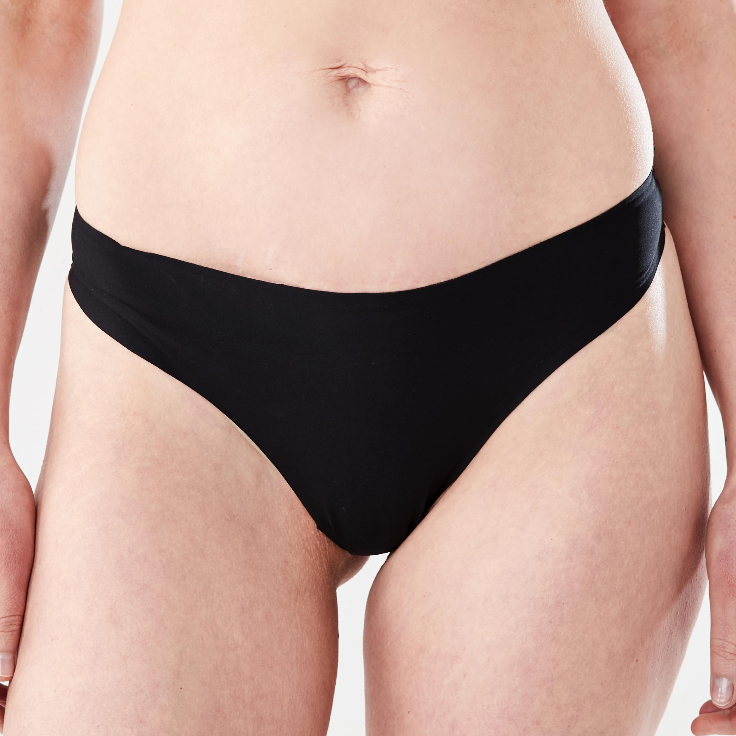 2 3 Pack No Show Cheeky Bikini Briefs Black, 2 of 6