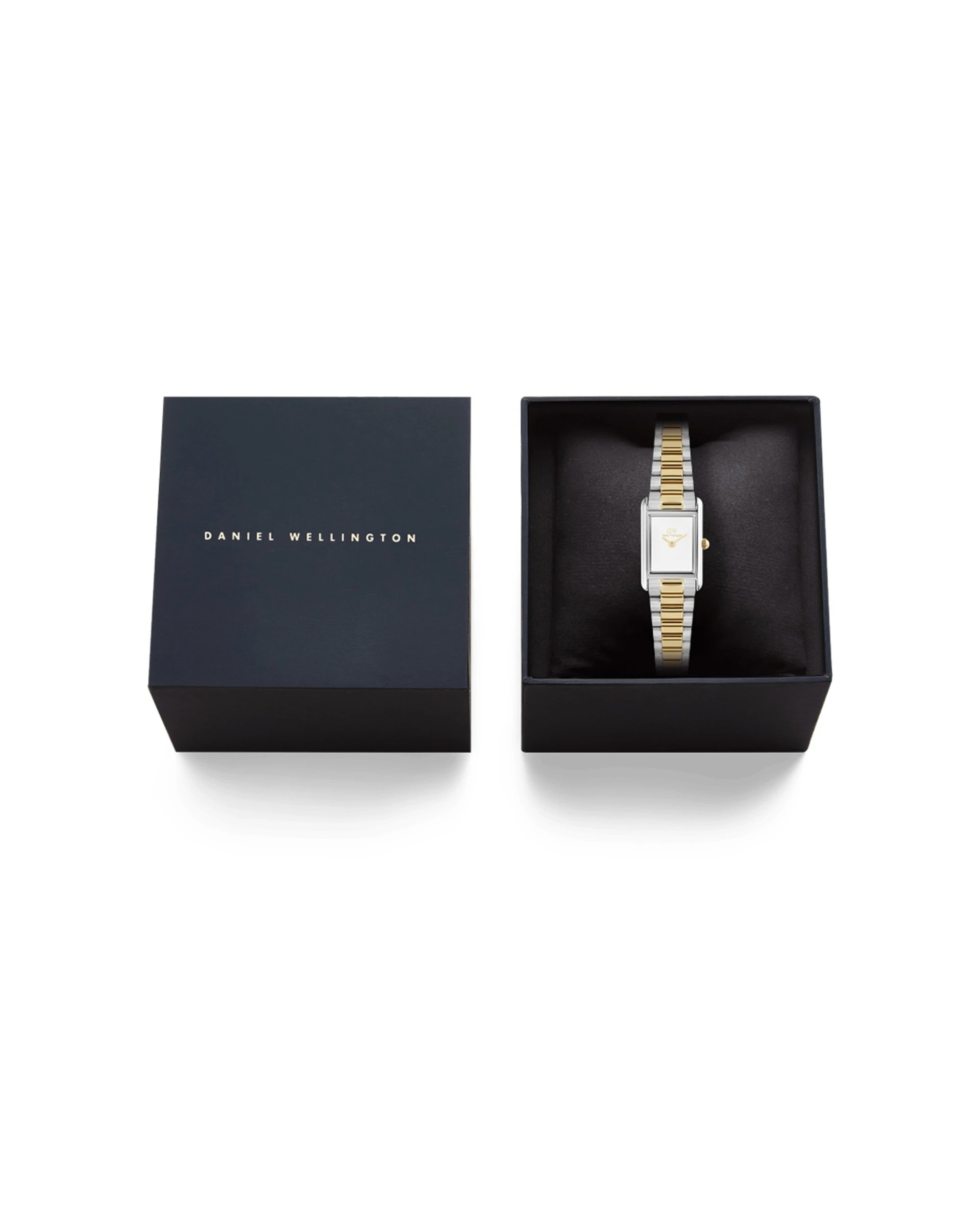 5 Daniel Wellington Bound Mini 3-Link Two-Tone Gold Silver Stainless Steel Watch 17x25.9mm, 5 of 5