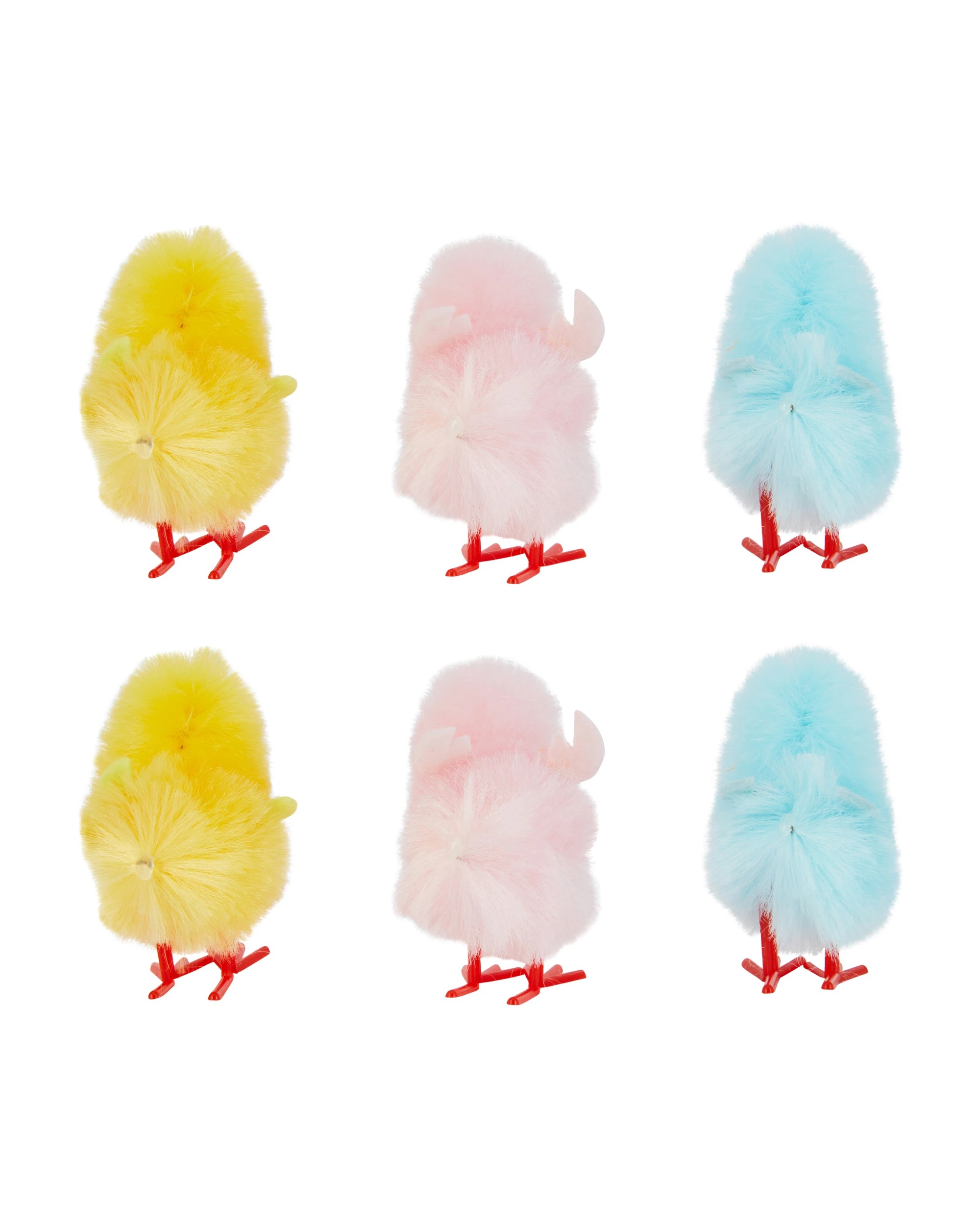 2 6 Pack Multi-Coloured Chenille Chicks, 2 of 4