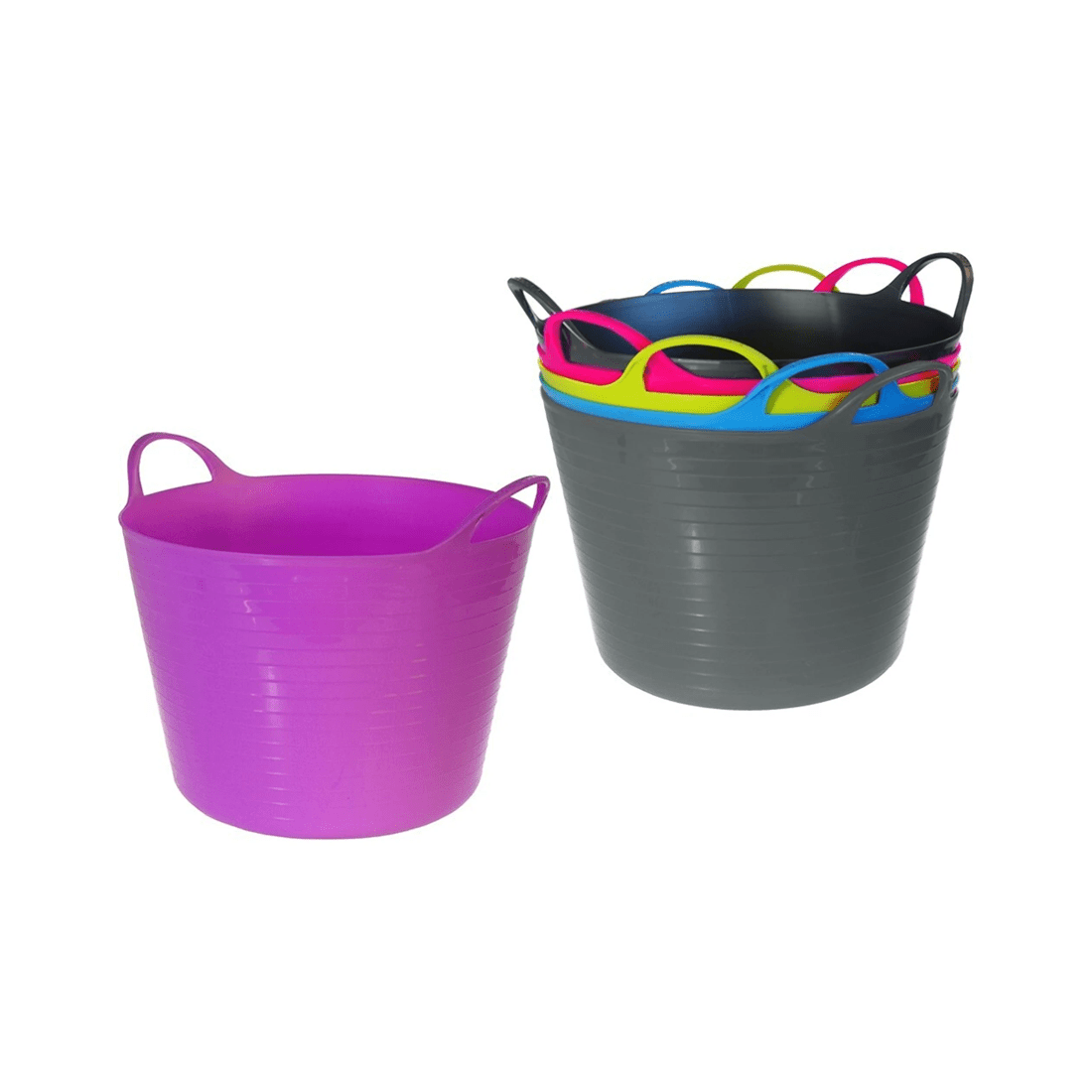 2 Boxsweden 2PK Boxsweden Flexible Tub 42L 8 Asstd Flexible Storage Tub Pack
 - multi, 2 of 4