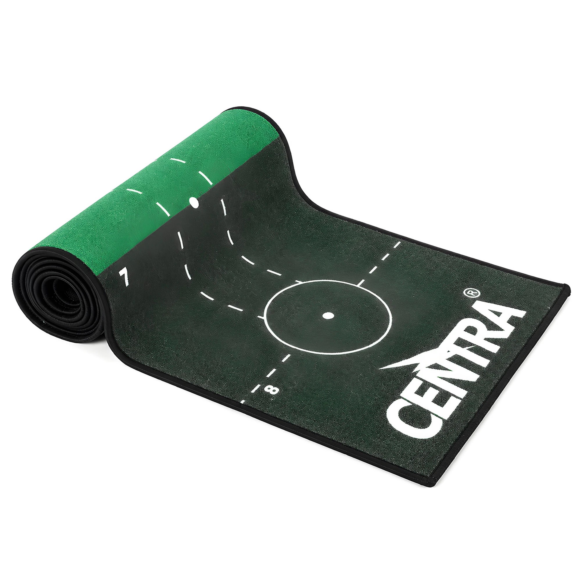 6 Centra Golf Putting Mat 3m Indoor Non Slip Backing for Home Office,Green, 6 of 8