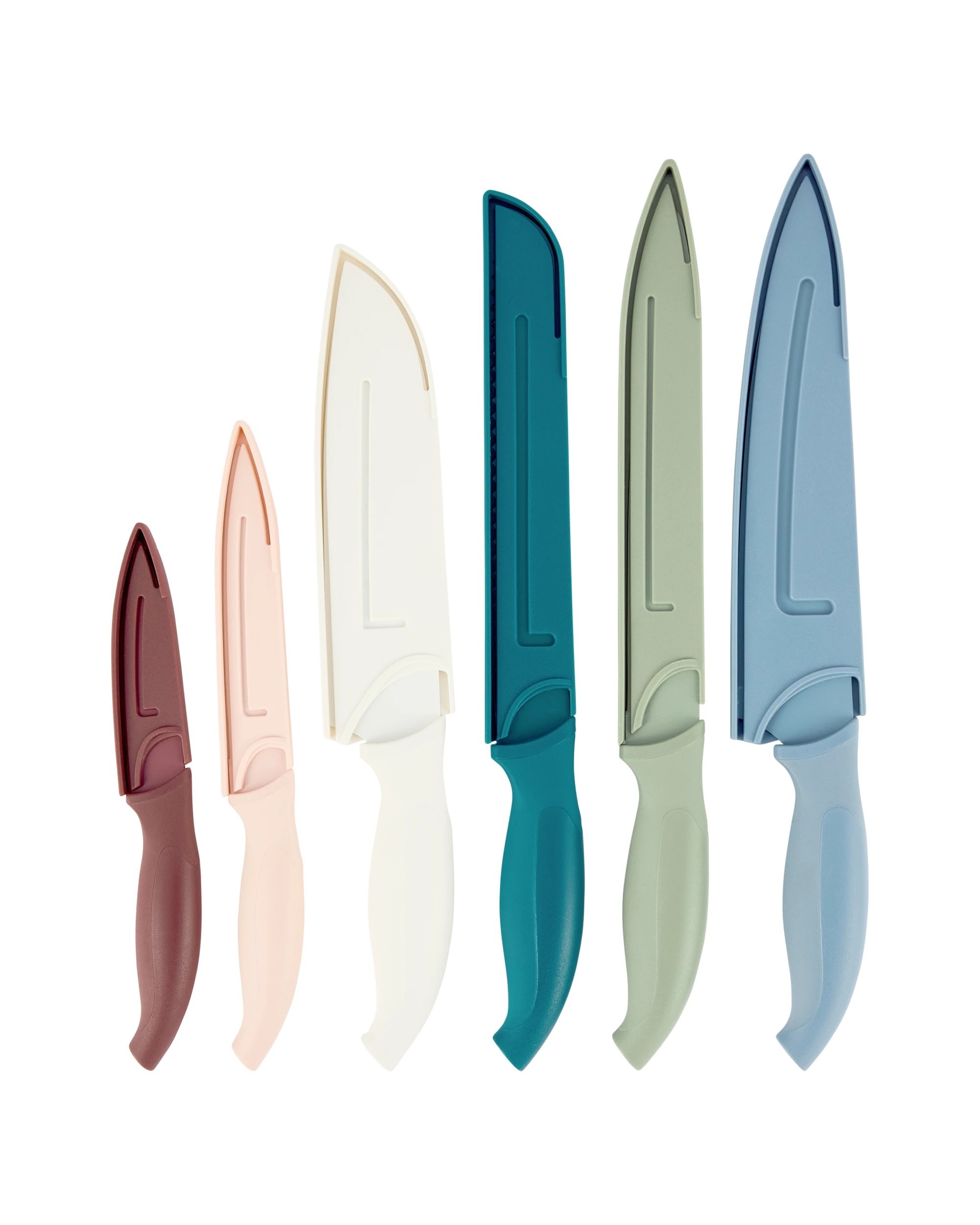 4 Set of 6 Knives with Blade Covers, 4 of 5