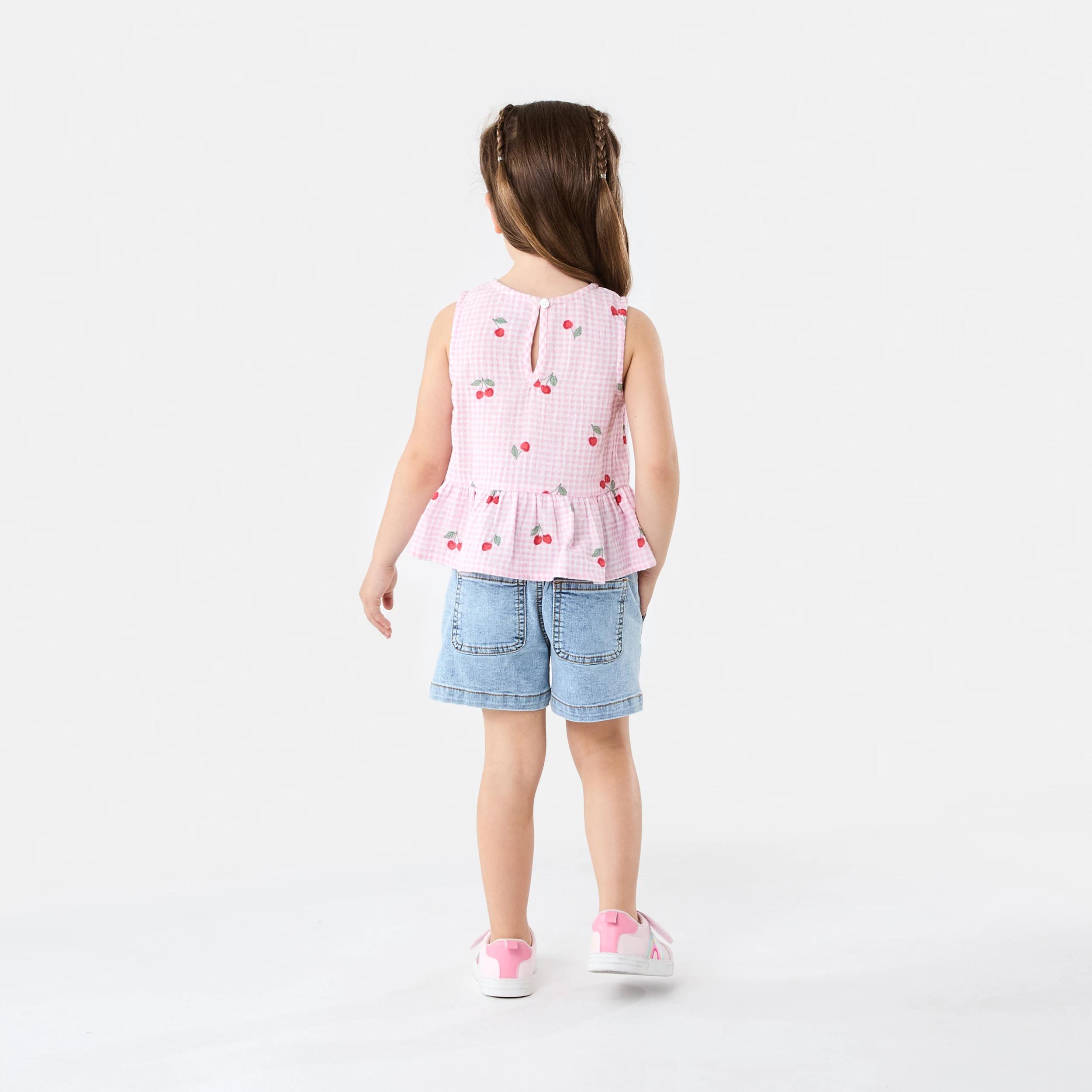 6 Tie Front Frill Top Pnk Cherry, 6 of 6