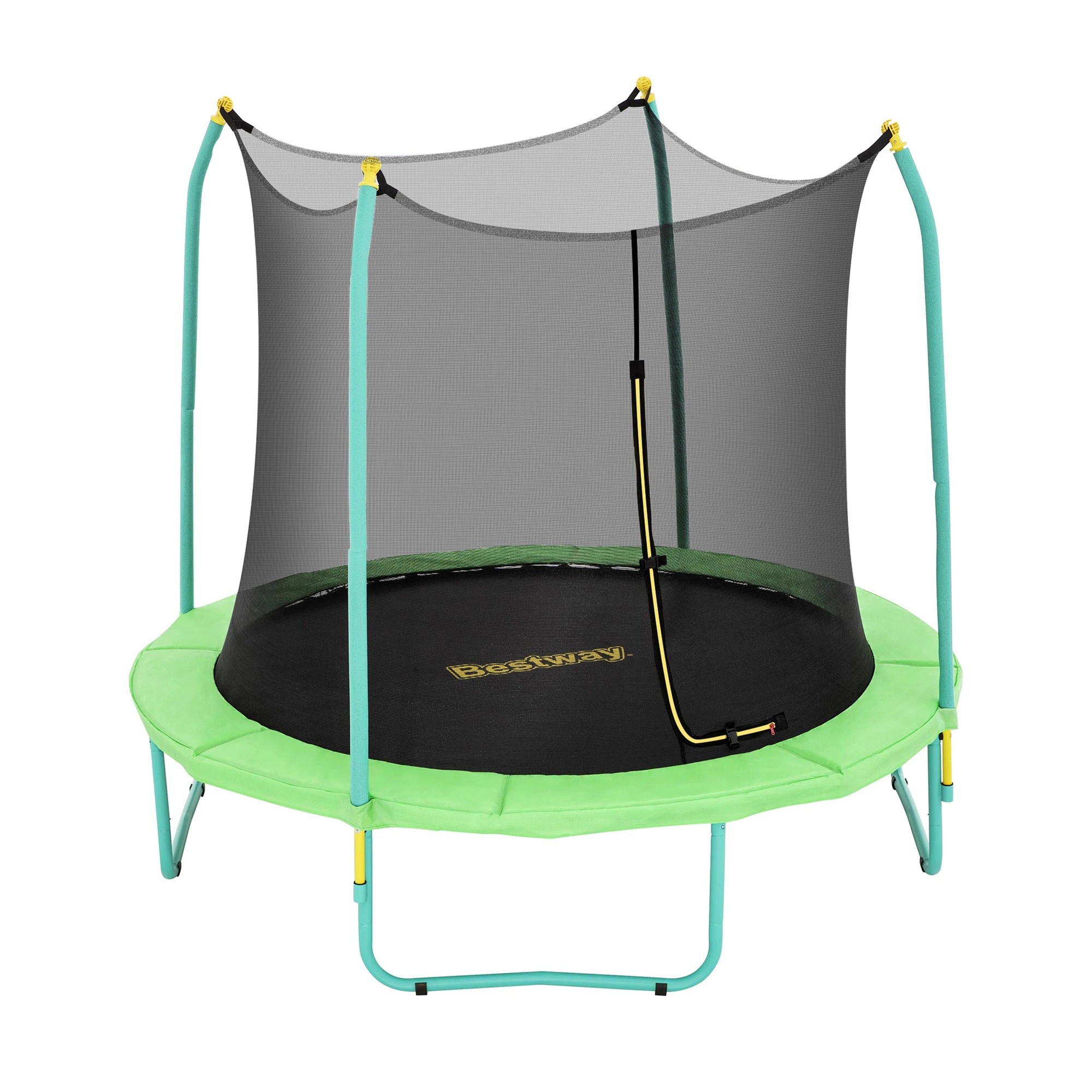 1 Bestway 8ft Trampoline Kids Rebounder Safety Net Enclosure Outdoor Fitness 2.44m for Ages 6+ - Multi, 1 of 9