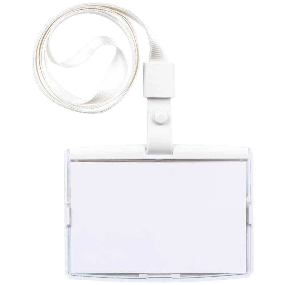 2 J.Burrows ID Holder with Lanyard Landscape White, 2 of 3