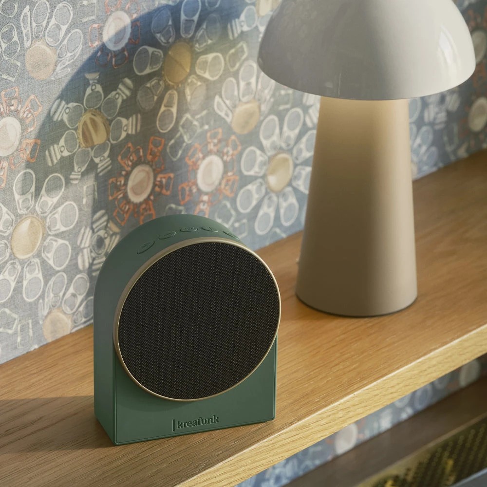 3 Kreafunk Ivy Alarm Clock W/ Bluetooth Speaker - Nordic Green - Green, 3 of 3