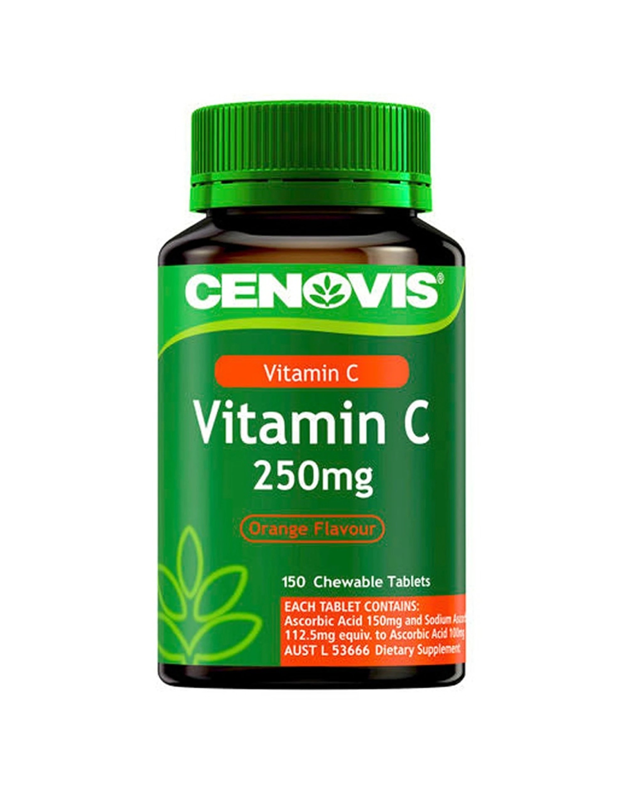 4 Cenovis 150pc Vitamin C 250mg Chewable Tablets Supports Immune Health & Cold Relief, 4 of 5