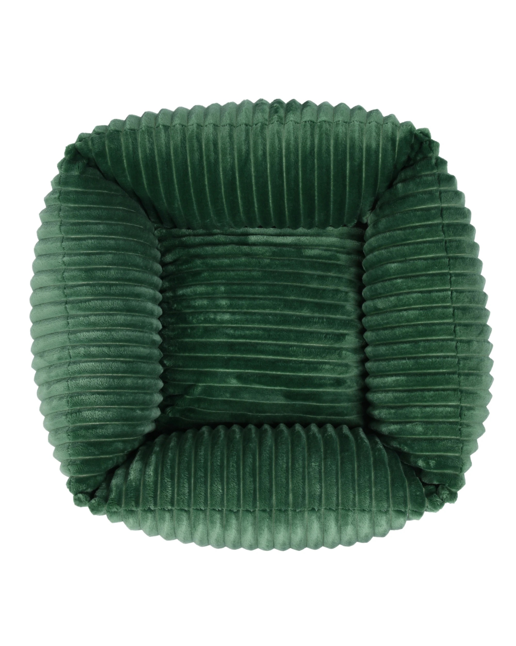 5 Charlie's Ascher Plush Corduroy Square Dog Bed Small - Eden Green, 5 of 8