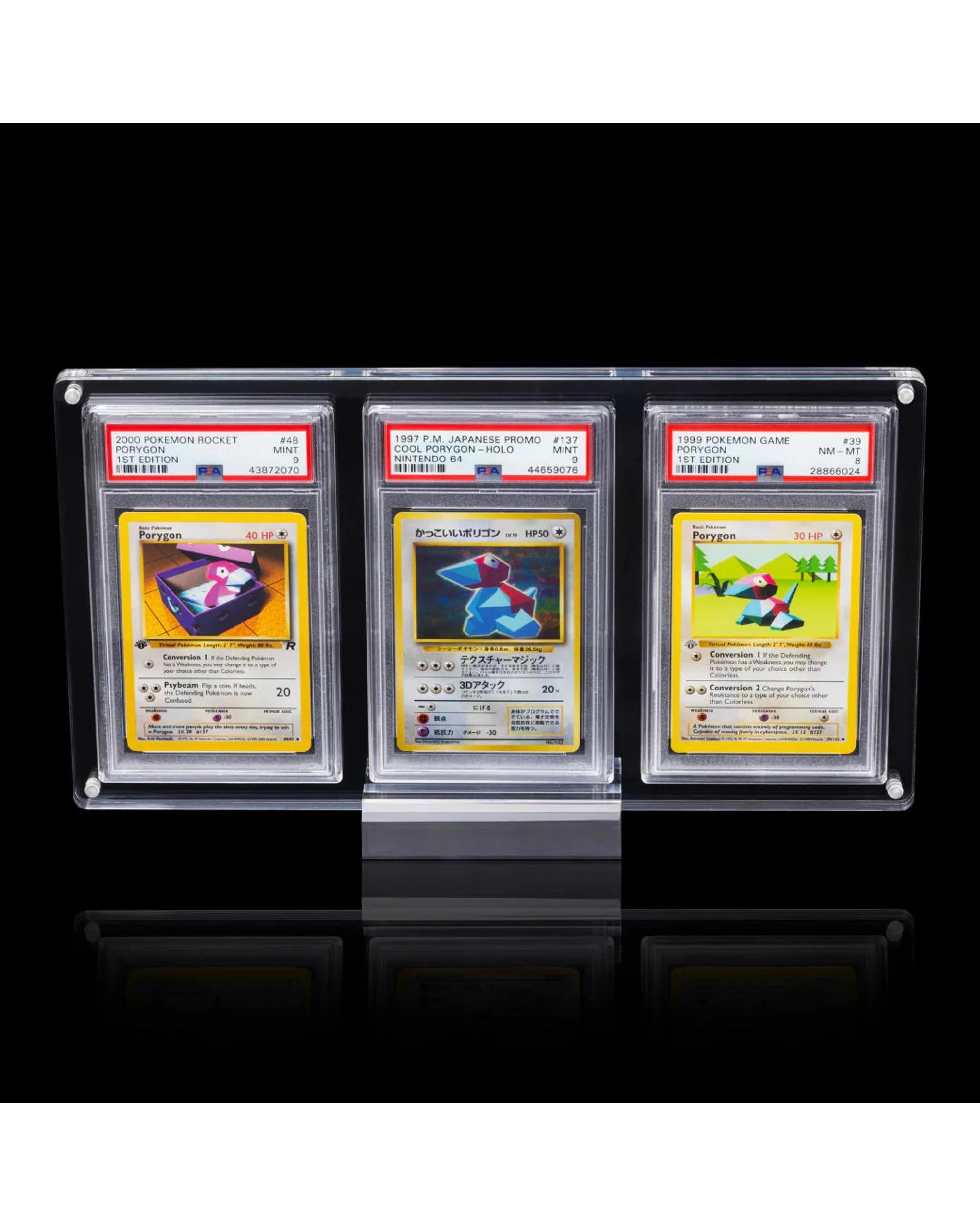 3 AcryShield Triple PSA Graded Card Acrylic Display Case with Stand, 3 of 7