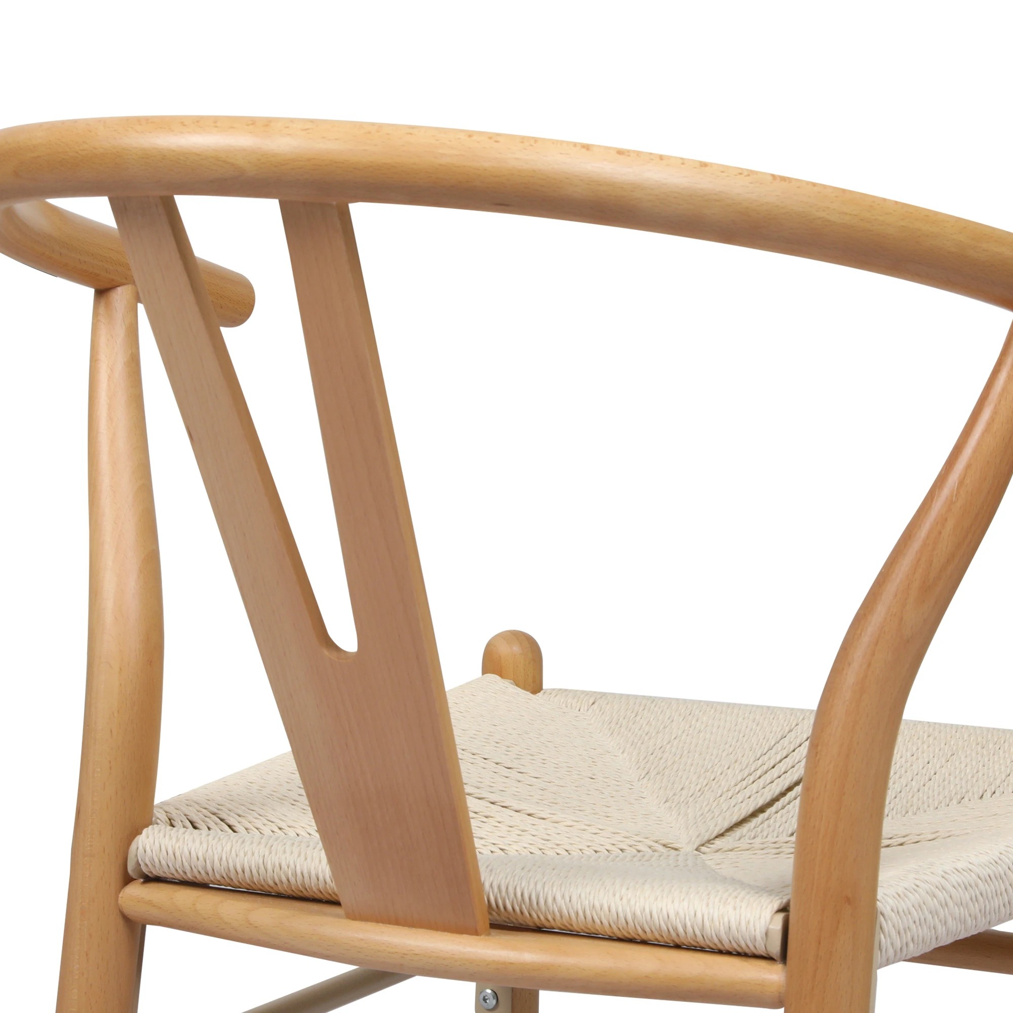 5 Levede 4x Dining Chairs Wooden Hans Wegner Chair Wishbone Chair Cafe Lounge Seat, 5 of 8