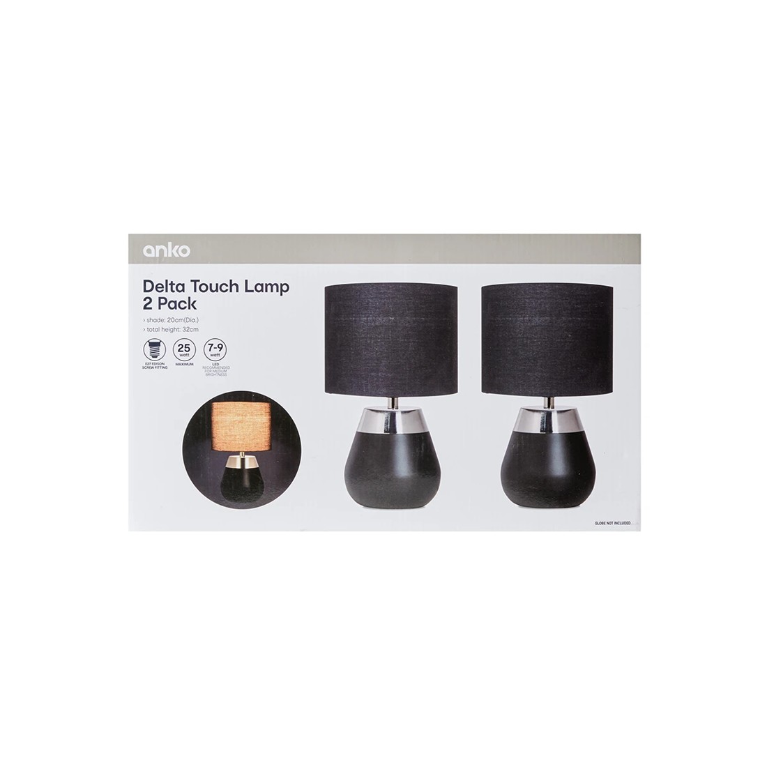 8 2 Pack Delta Touch Lamp, 8 of 8