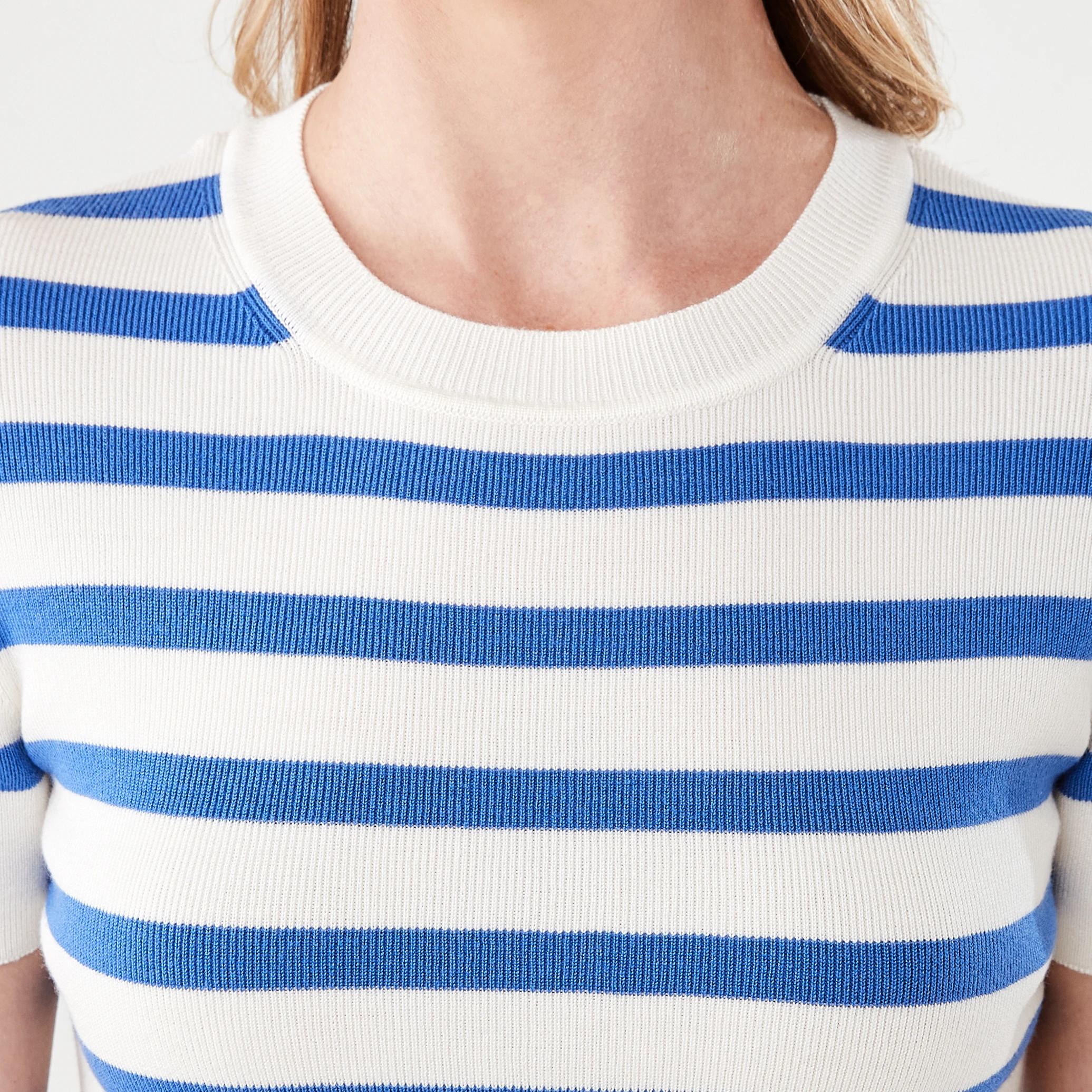 5 Short Sleeve True Knit Fitted T-shirt BOLD STRIPE BLUE MARINE, 5 of 5
