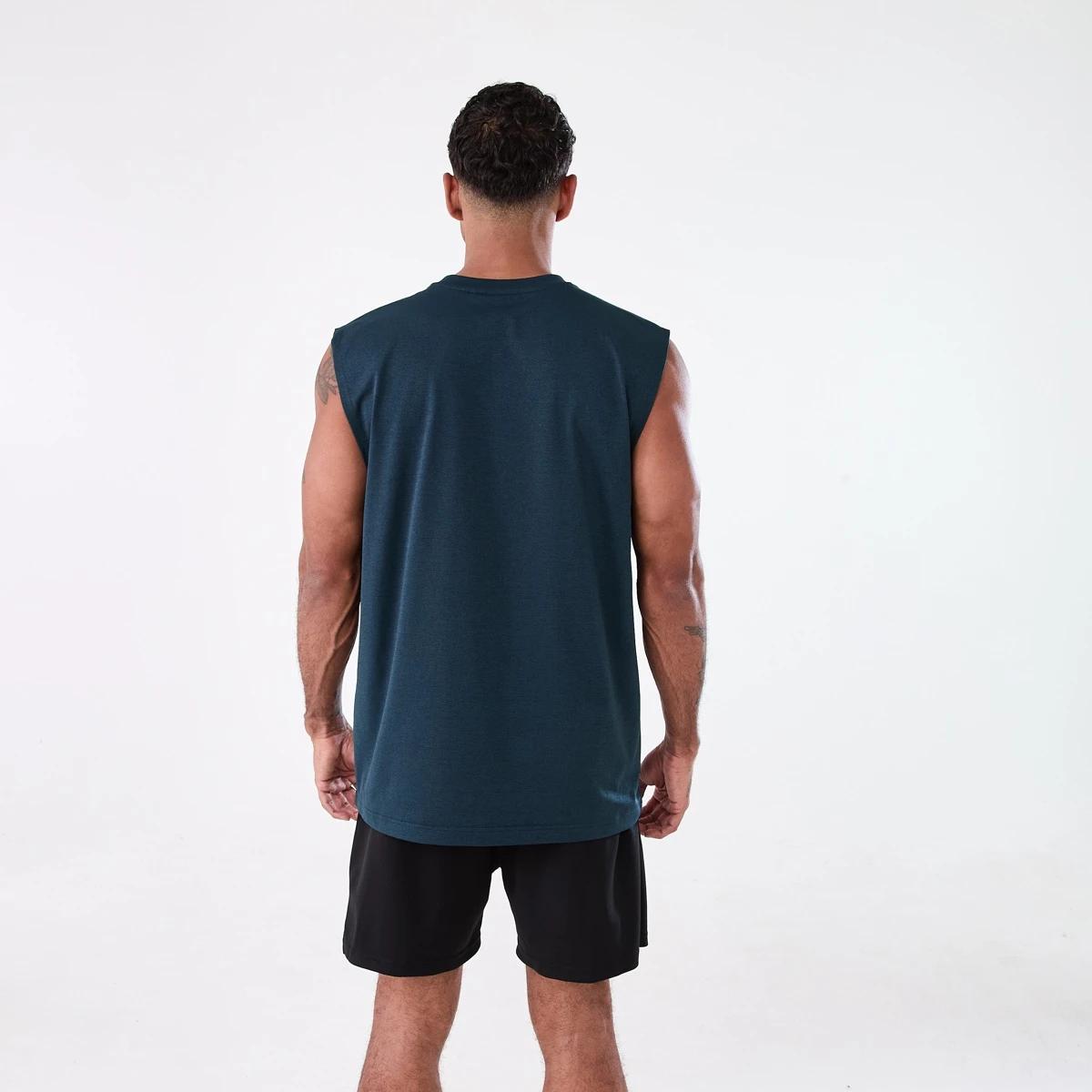 3 Active Mens Training Oversized Muscle SHADE NAVY, 3 of 6