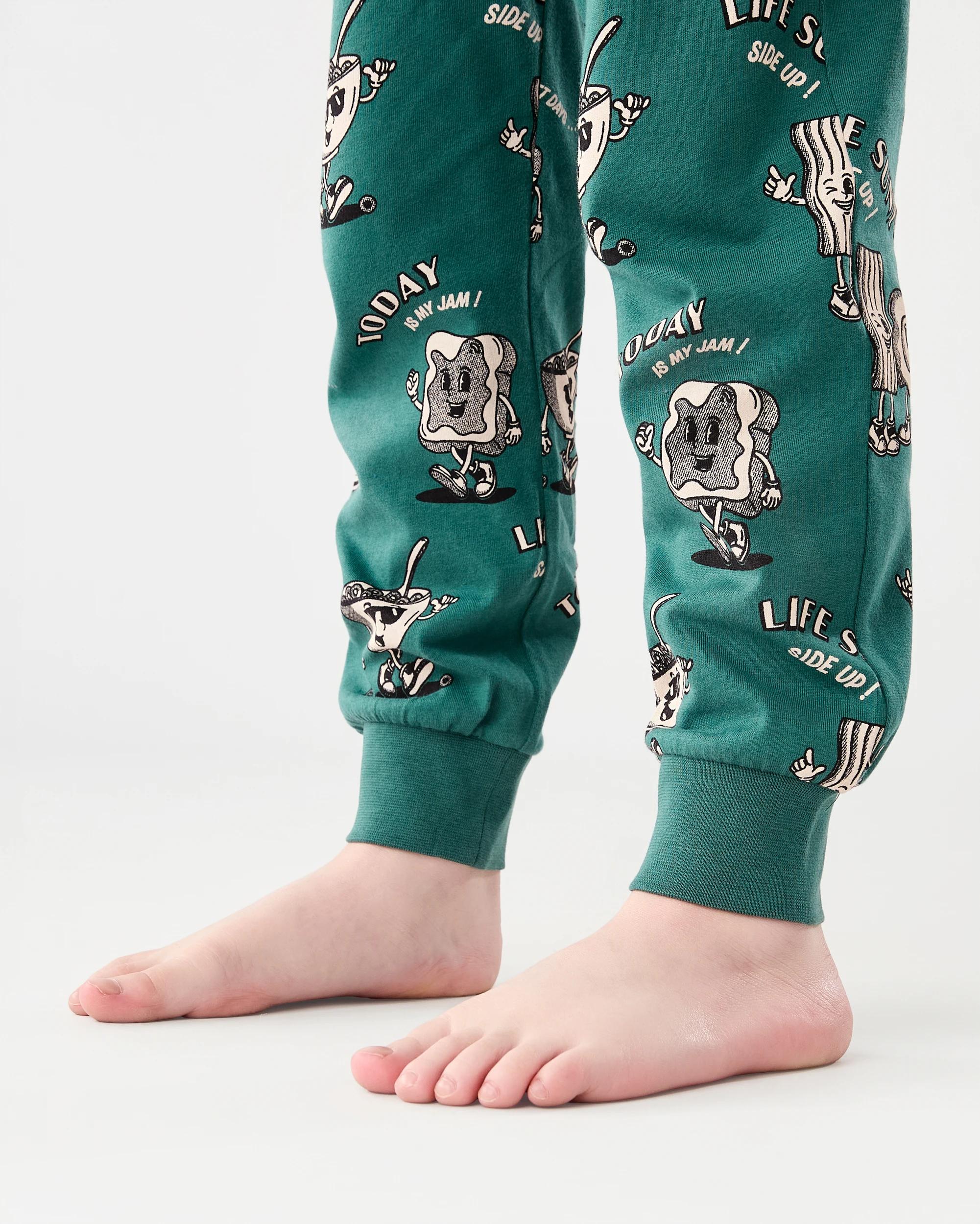 8 Jersey Pyjama Set Grn Food, 8 of 10