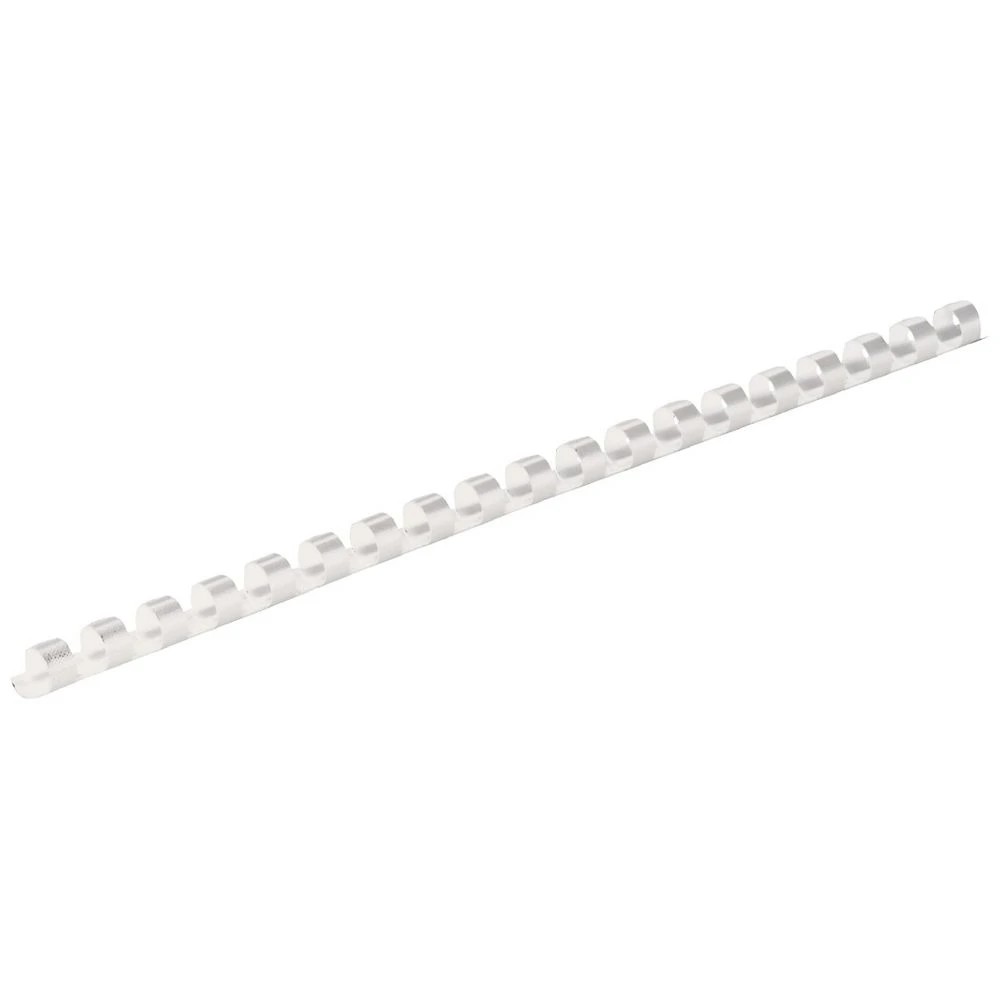 1 Fellowes Binding Combs 21 Loop 8mm White 25 Pack, 1 of 4