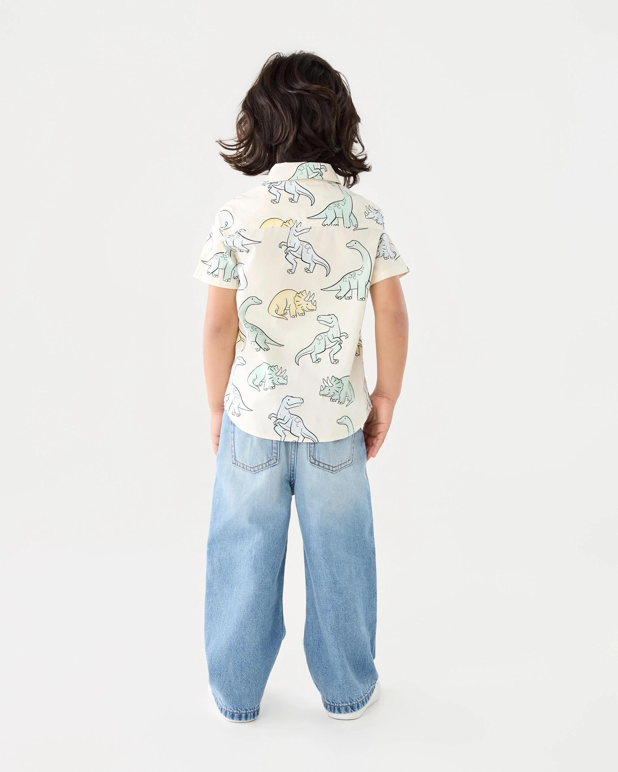 6 Relaxed Leg Denim Jeans Lgt Bluwsh, 6 of 6