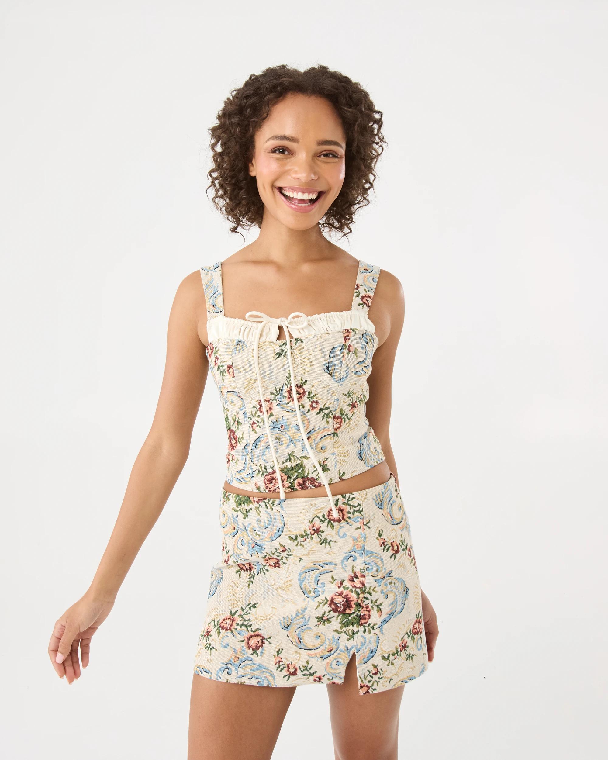 9 Tapestry Jacquard Mini Skirt Jaquard, 9 of 9