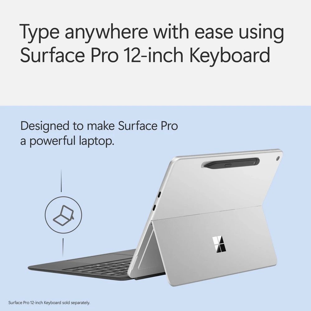 2 Microsoft Surface Pro 12-inch Keyboard with Slim Pen Slate, 2 of 9