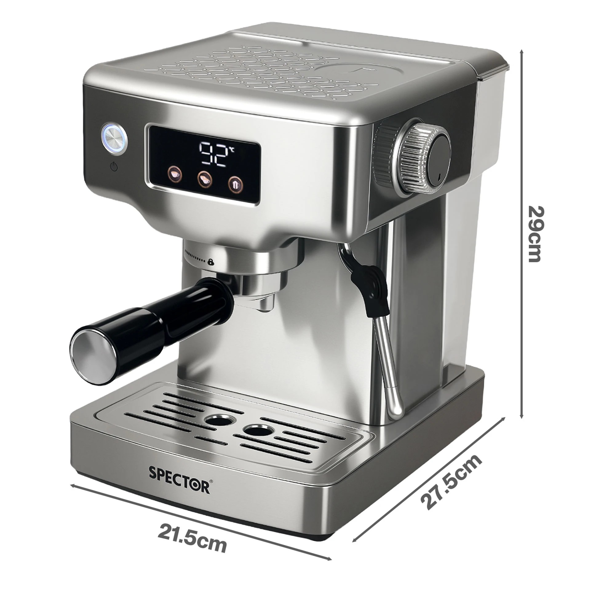 3 Spector Ultra Espresso Machine With Lcd Display, Barista Coffee Machine, 3 of 9