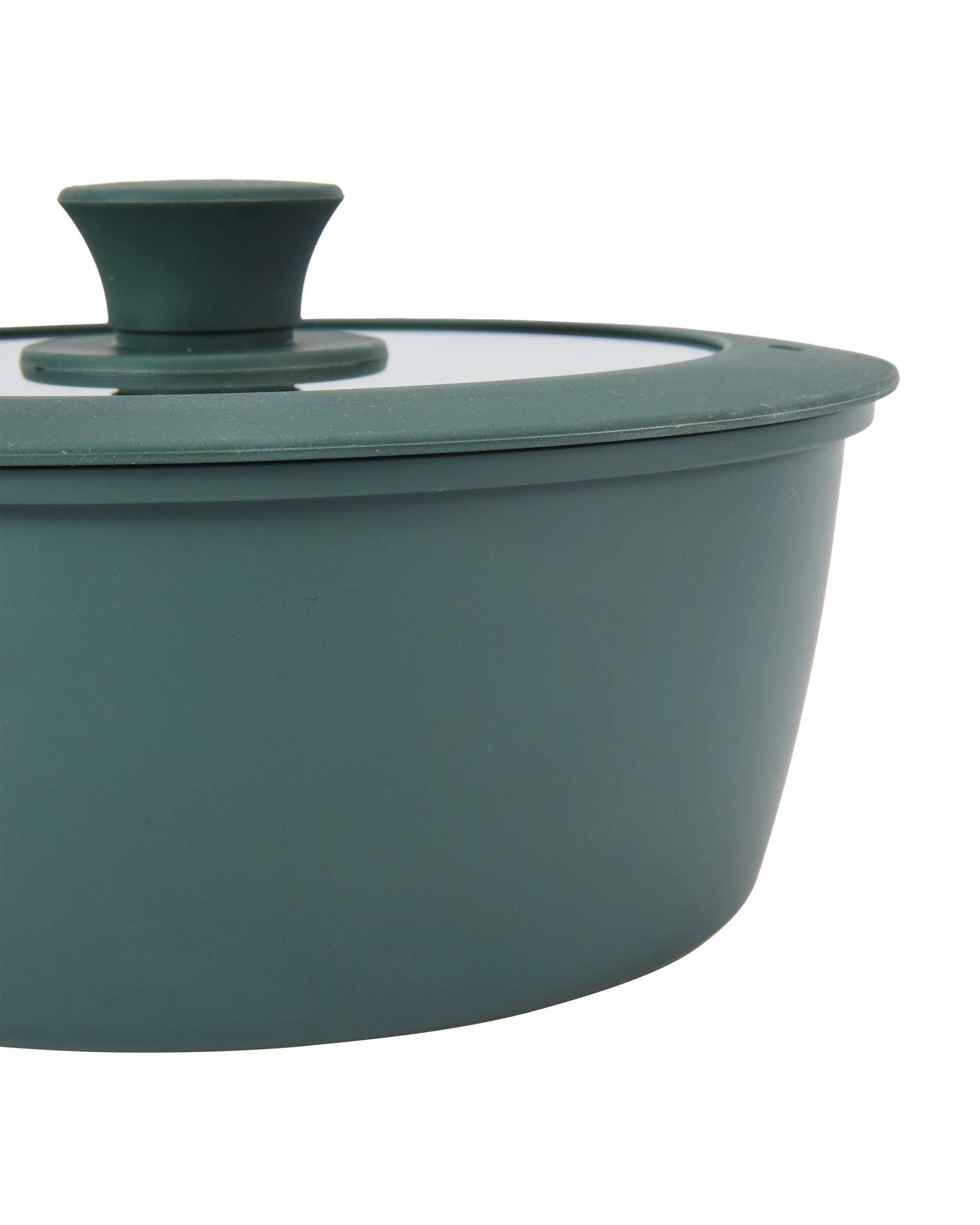 8 3 Piece Ceramic Cookware Set with Detachable Handle - Green, 8 of 9