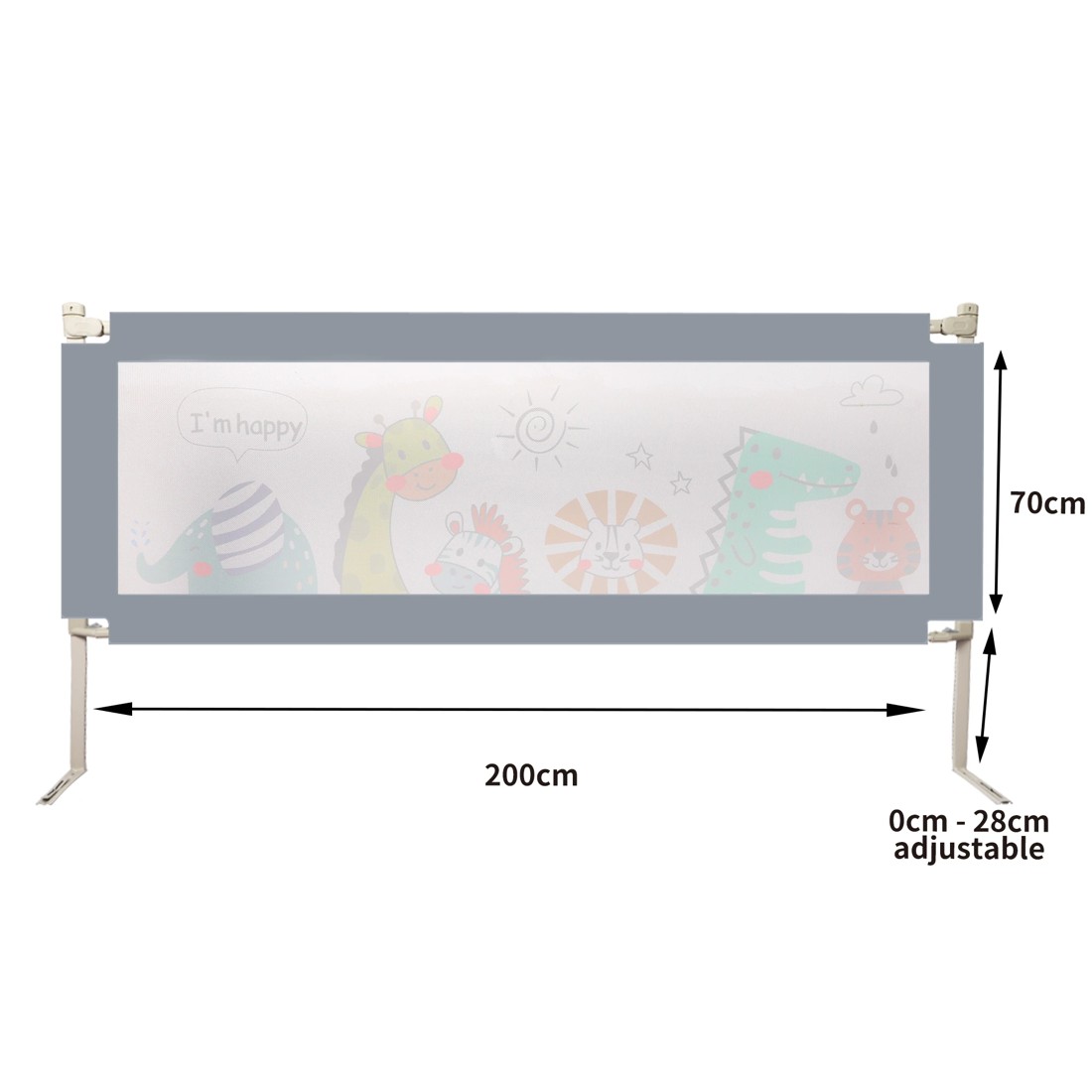 3 Bopeep Folding Bed Rail 200x98cm 3pc, 3 of 6