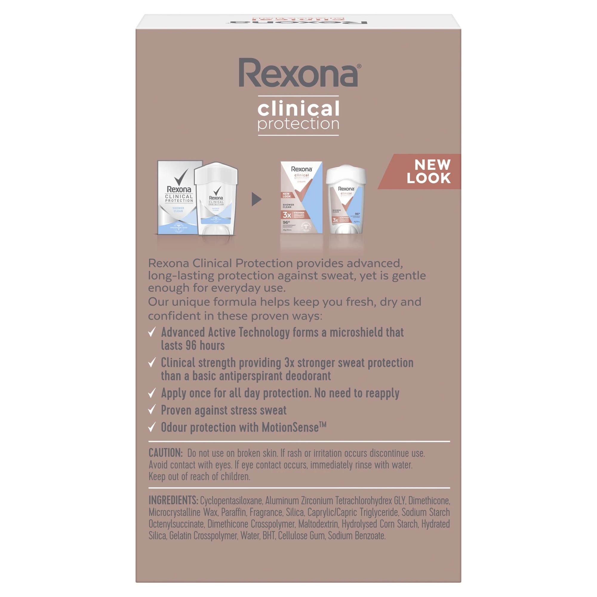 2 Rexona Shower Clean Clinical Protection Antiperspirant 45ml, 2 of 10
