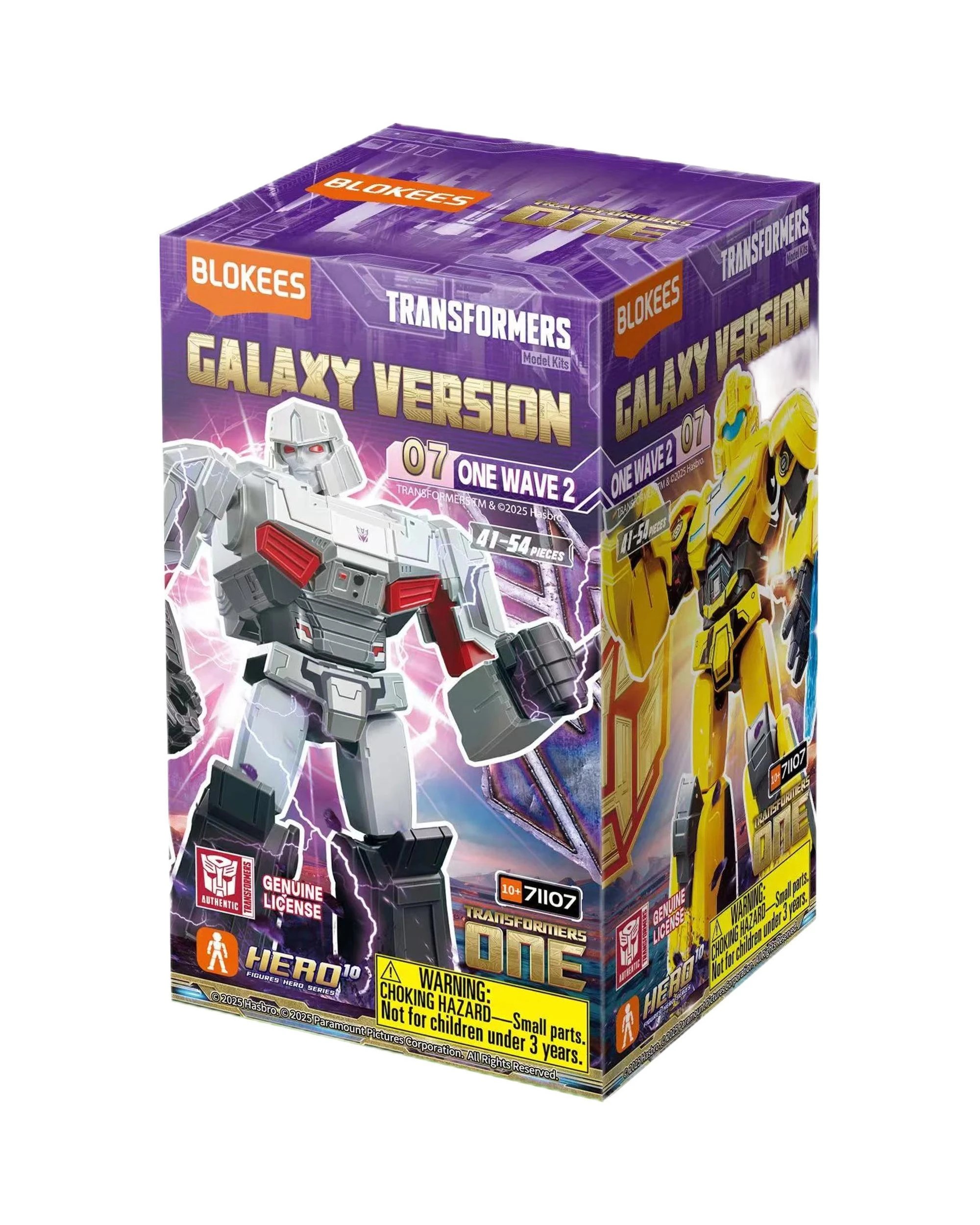 2 Blokees Transformers Galaxy Version 07 One Wave 2 Blind Box Full Case Set of 9, 2 of 10