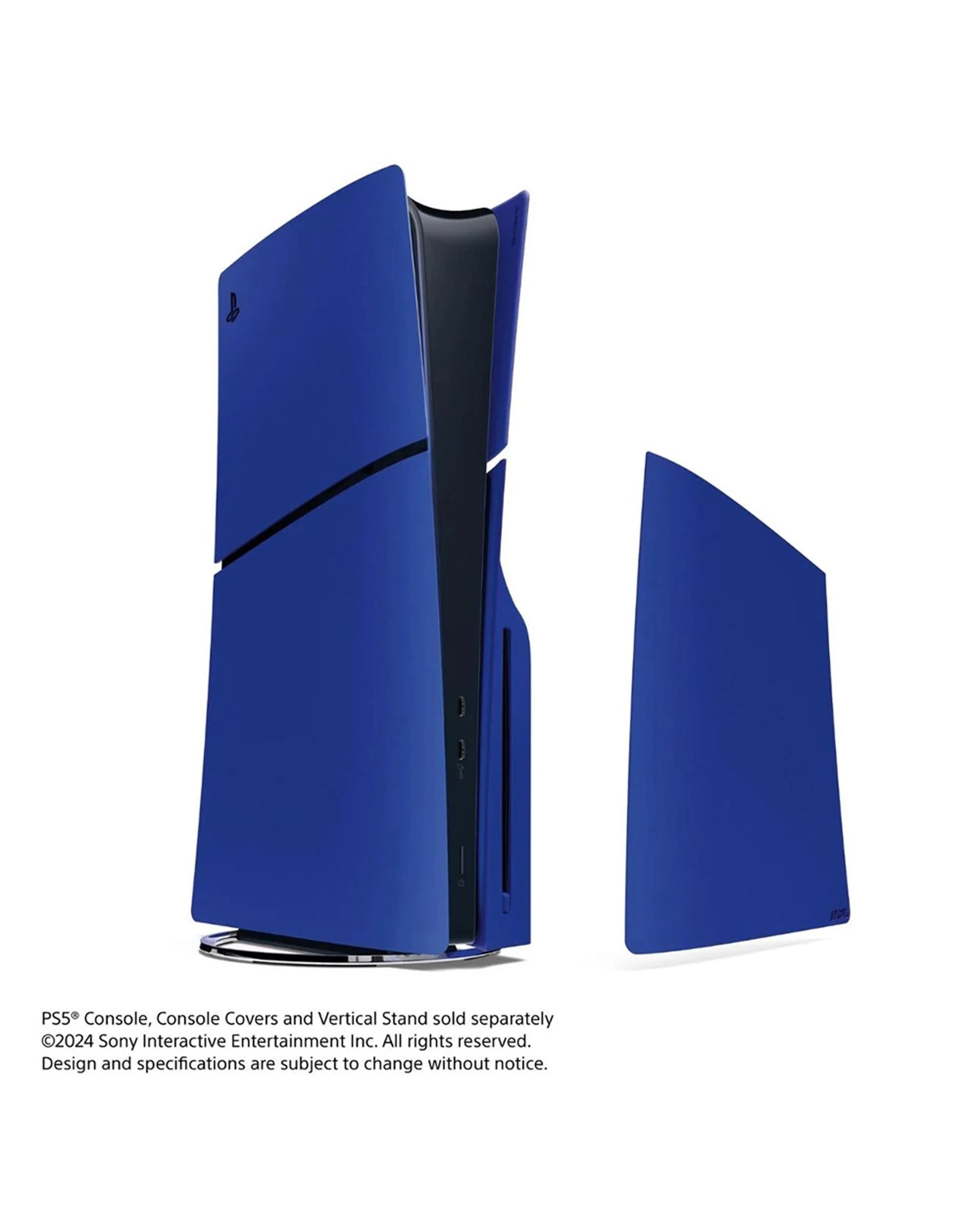 2 PlayStation 5 Console Covers - Slim - Cobalt Blue - Blue, 2 of 2