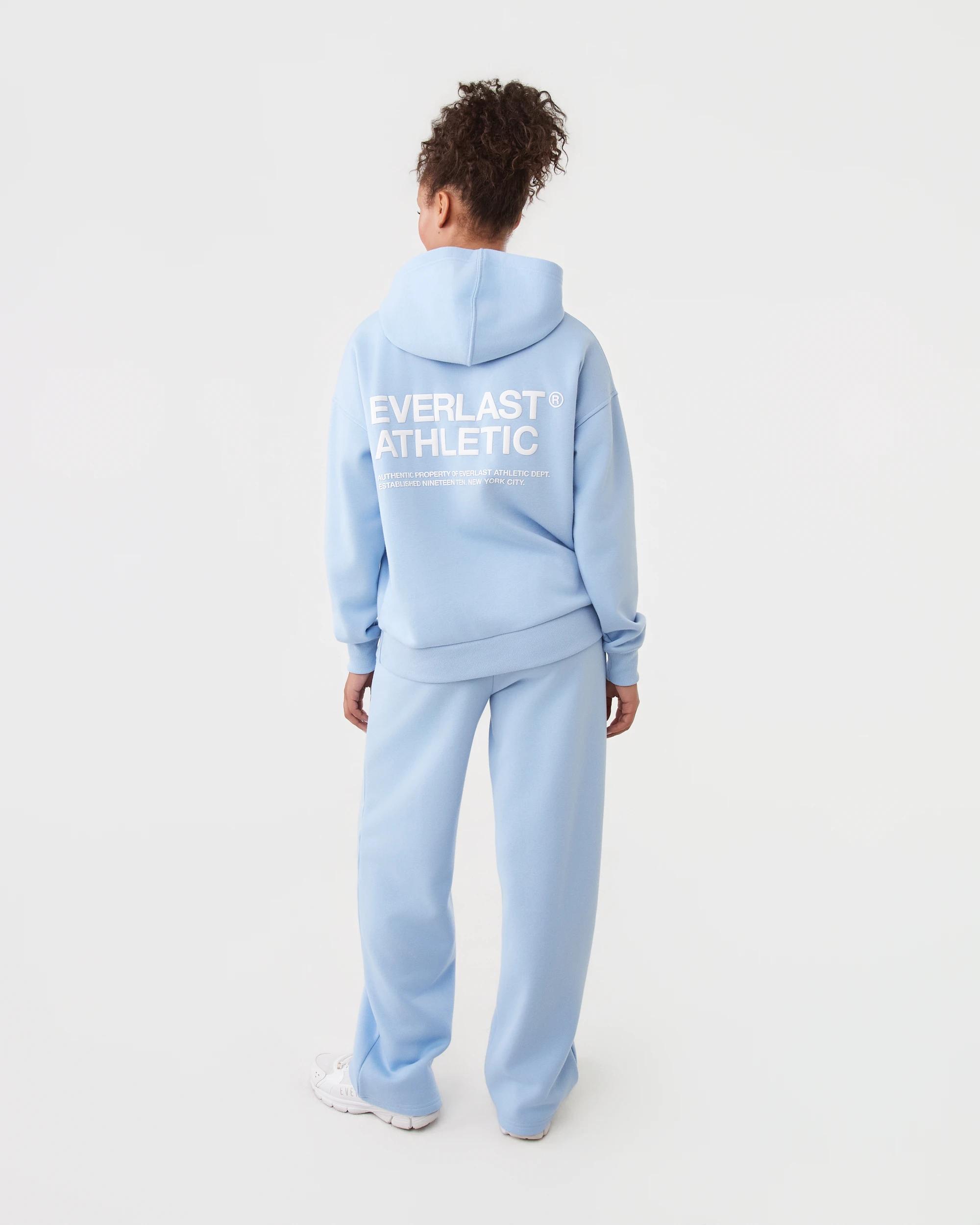 4 Everlast Womens Straight Leg Sweatpants Blue Chalk, 4 of 6