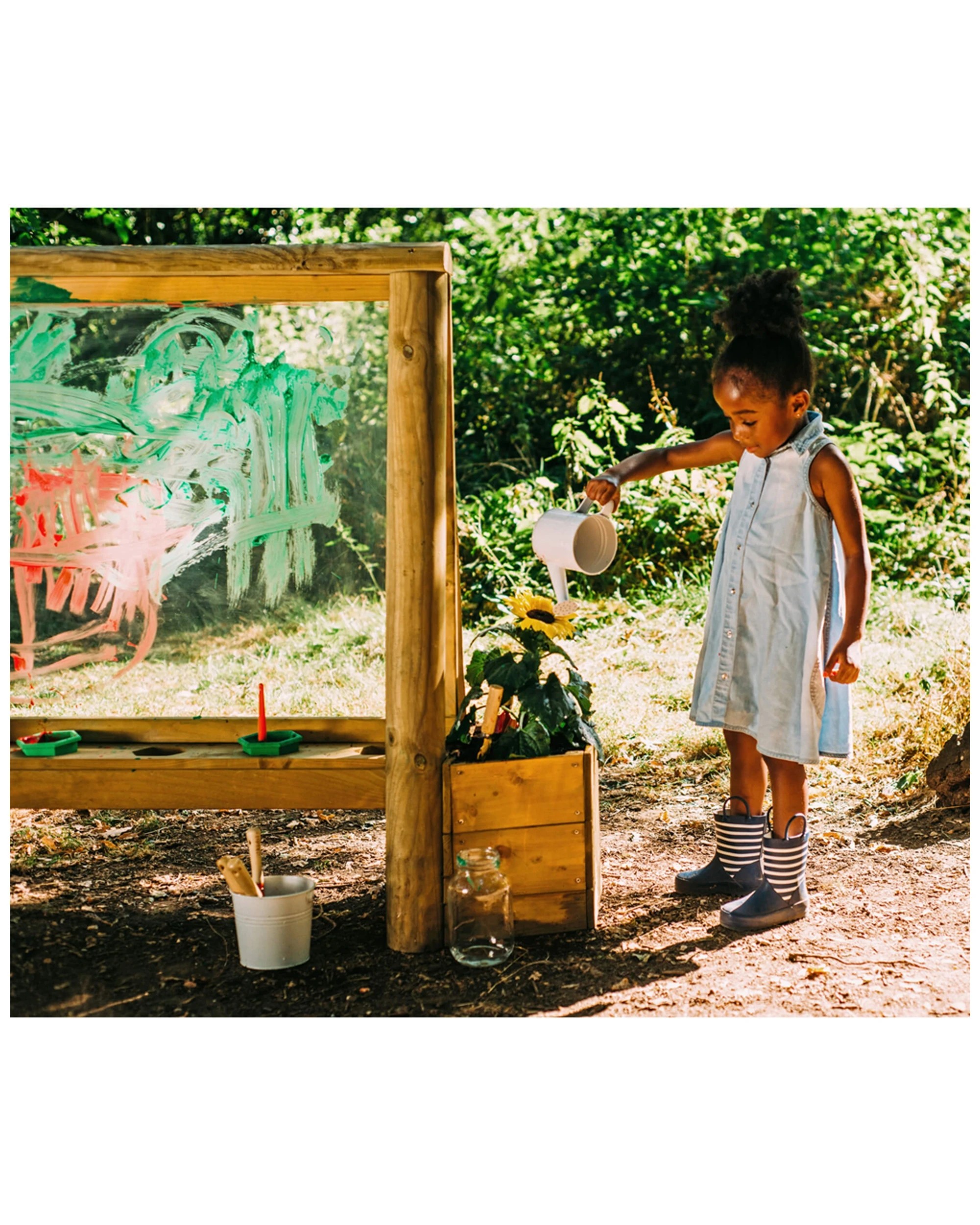 6 Plum Play Au Discovery Create And Paint Easel Outdoor Kids Art Station
 - Multi, 6 of 9