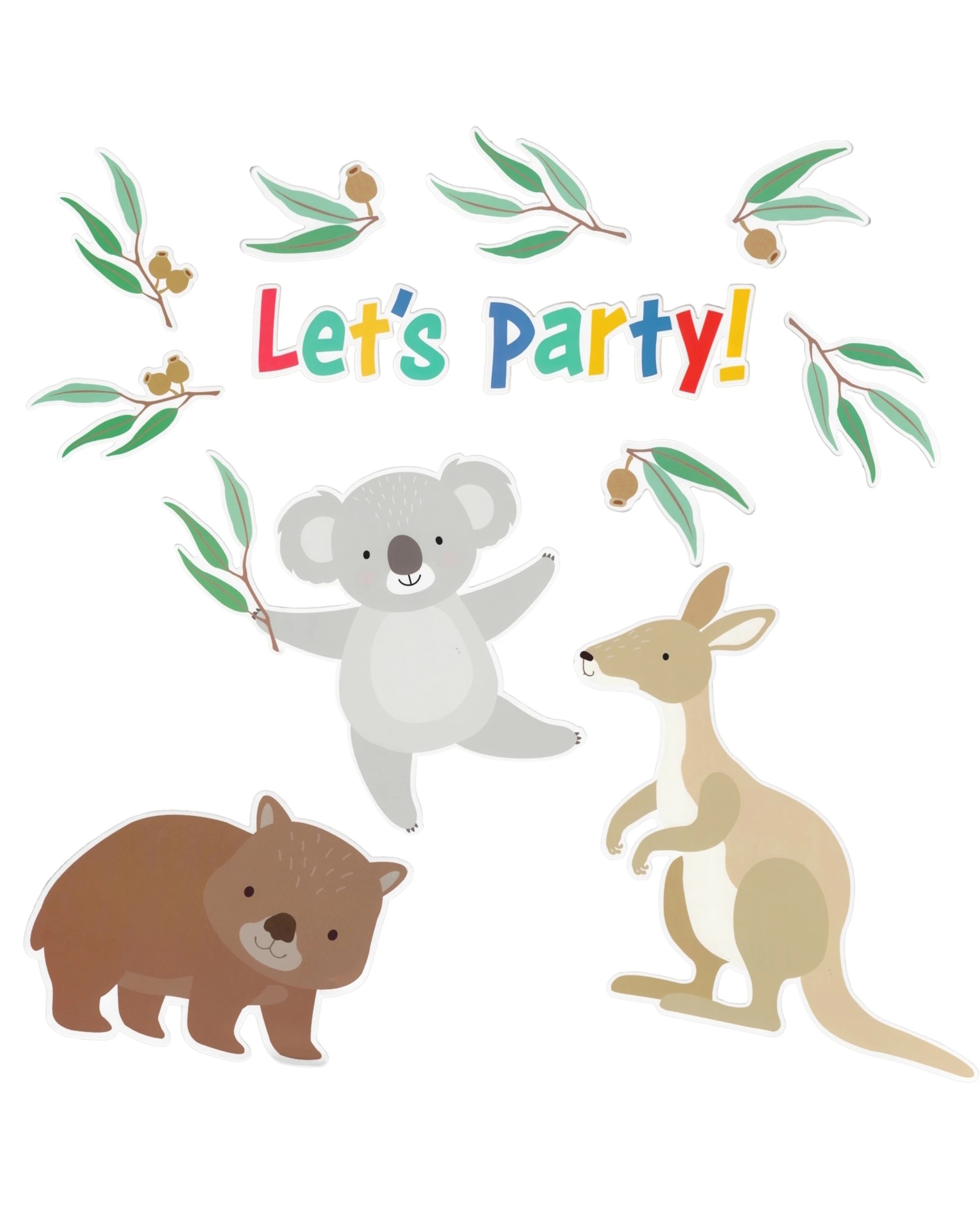 1 Artwrap Australian Bush Buddies Cutout Wall Decorations Pack of 12, 1 of 1