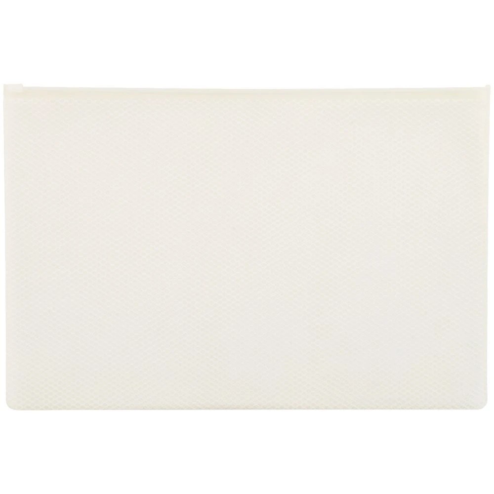 2 J.Burrows A4 Soft Zipper Pouch White, 2 of 3